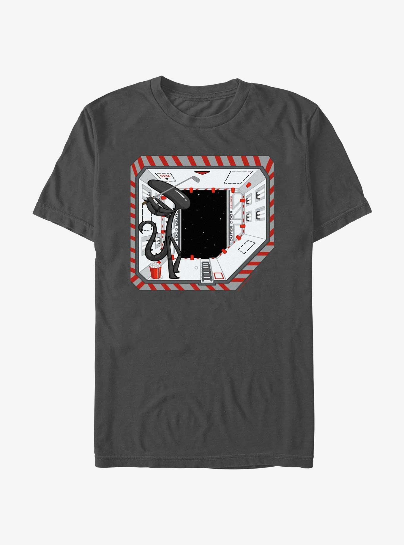 Alien Playing Space Golf T-Shirt