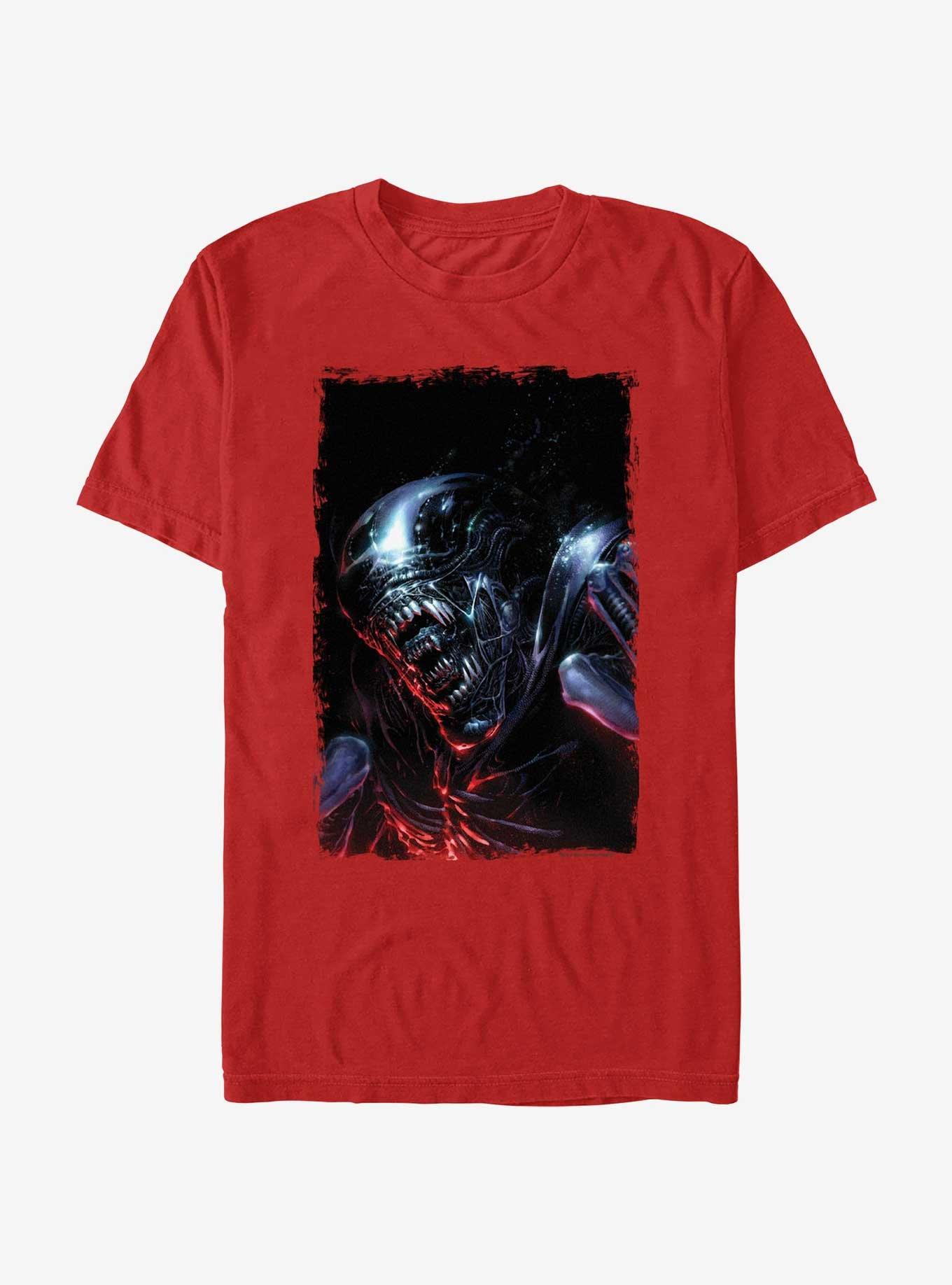 Alien Portrait T-Shirt, RED, hi-res