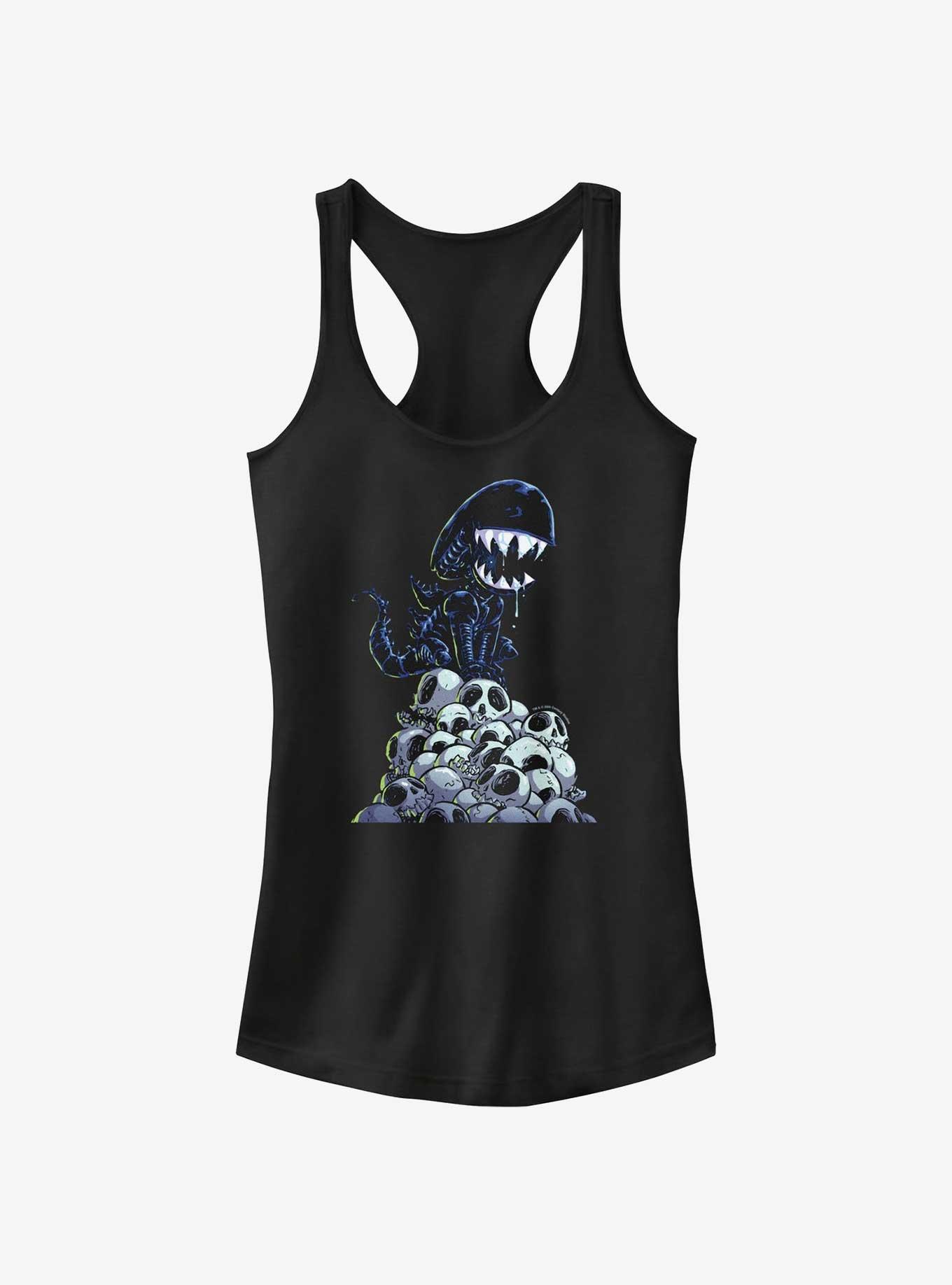 Alien Xenomorph In Skull Mountain Girls Tank