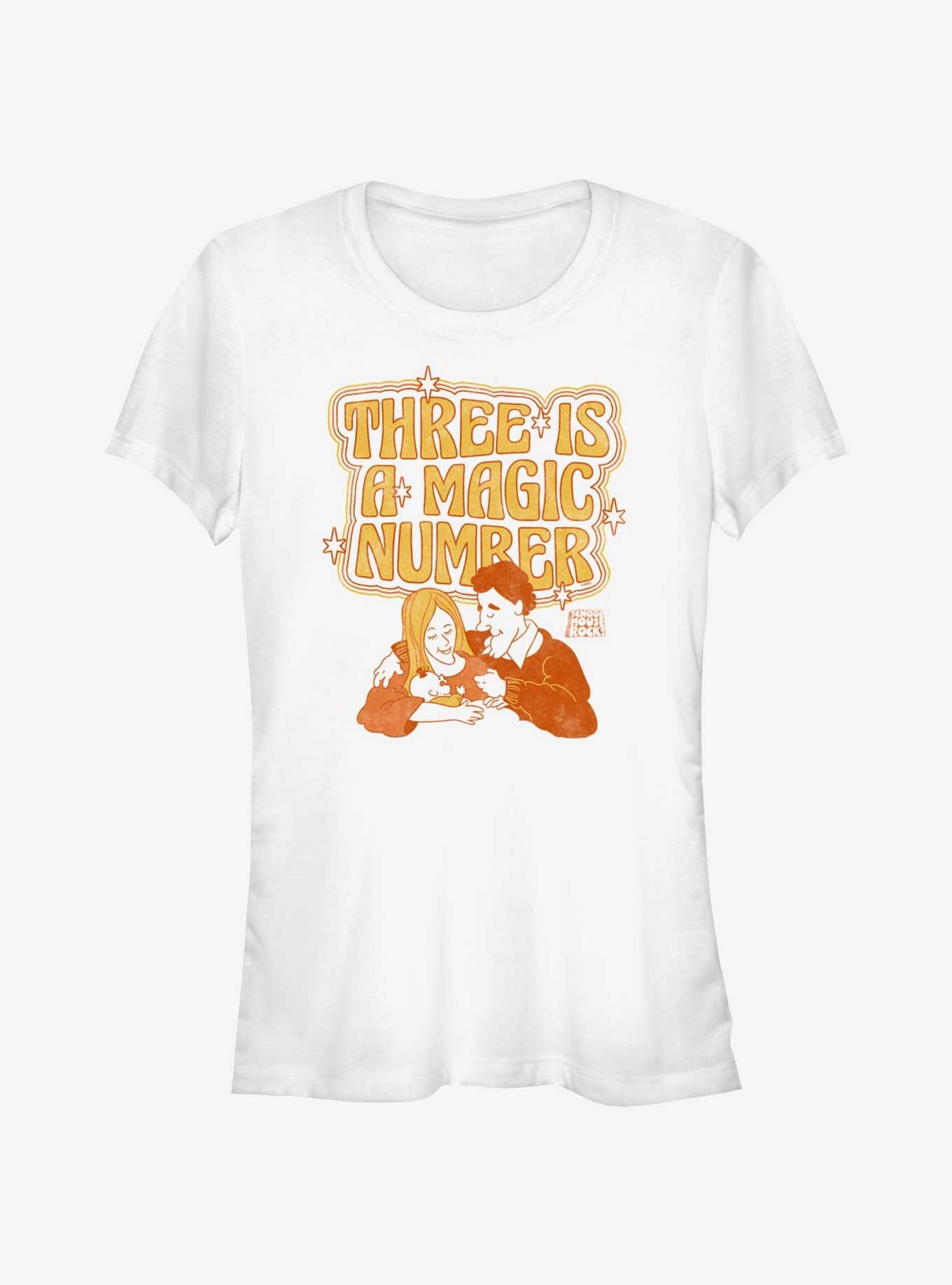 Schoolhouse Rock Three Is A Magic Number Girls T-Shirt