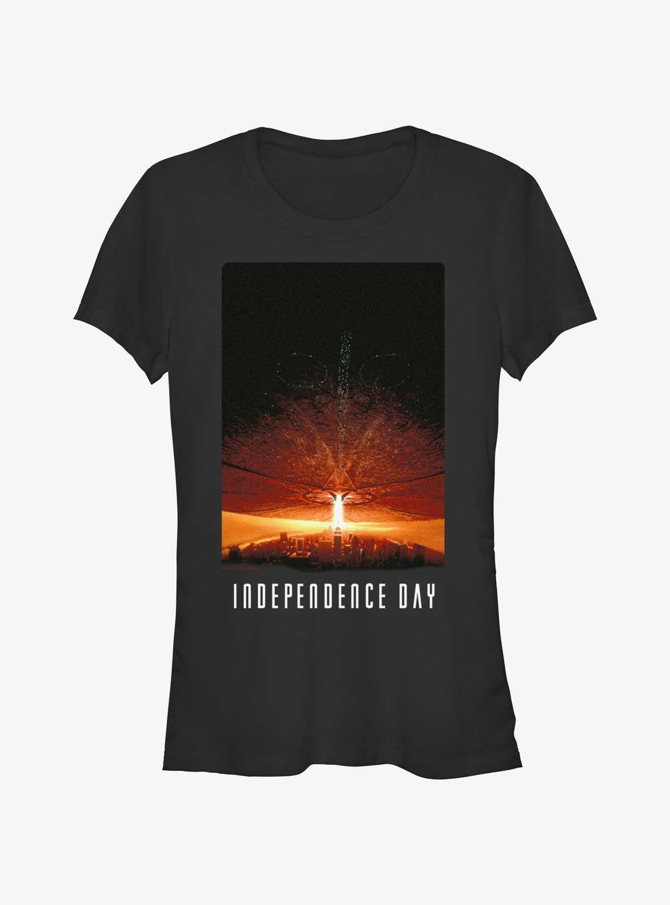 Independence Day Poster City Girls T-Shirt, BLACK, hi-res