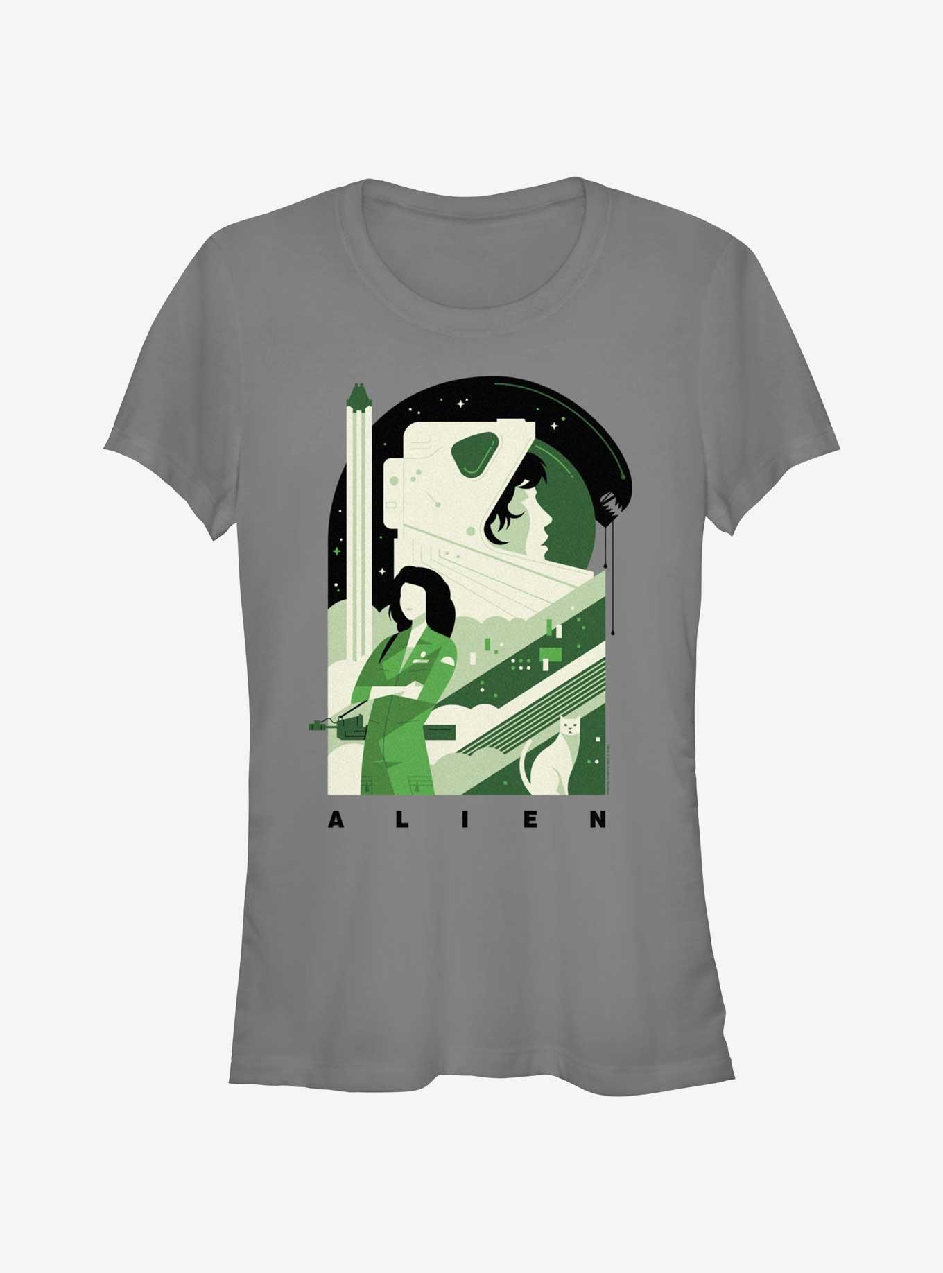 Alien Simple Art Girls T-Shirt, , hi-res