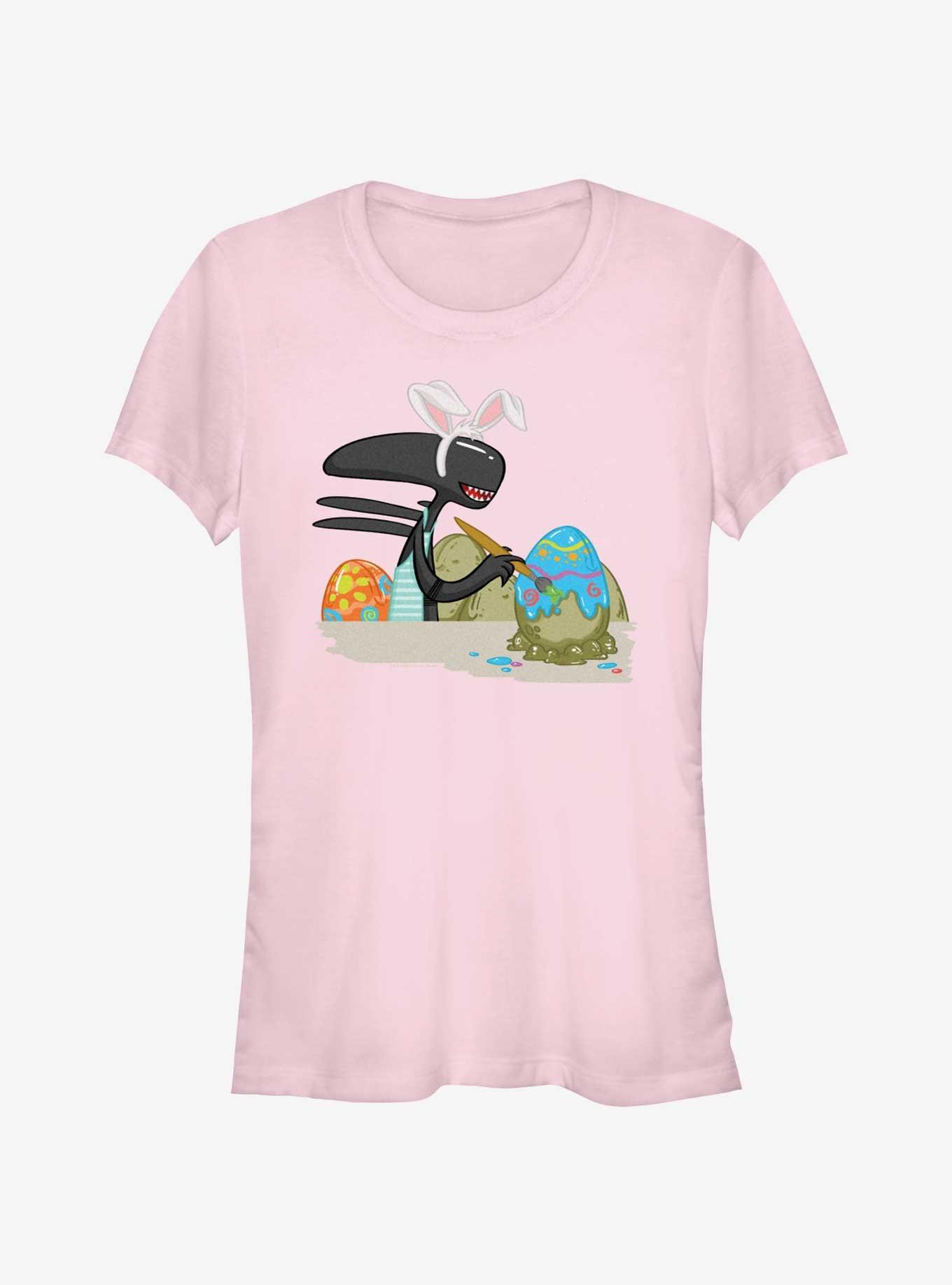 Alien Painting Easter Eggs Girls T-Shirt, , hi-res