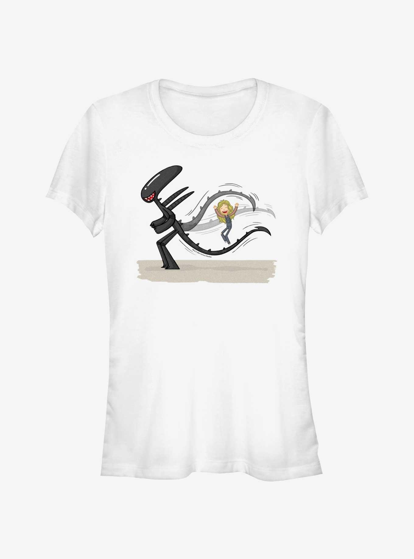 Alien Double Dutch Xenomorph Girls T-Shirt, WHITE, hi-res