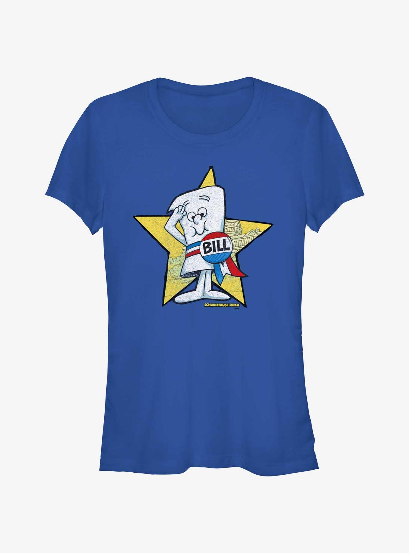 Schoolhouse Rock Capitol Bill Girls T-Shirt, ROYAL, hi-res