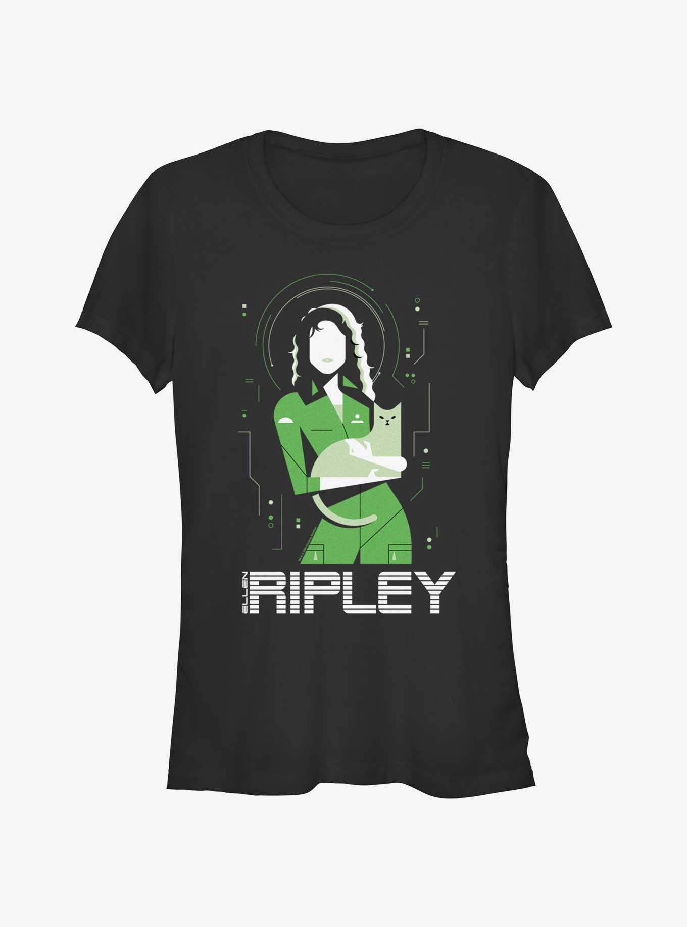 Alien Ripley And Cat Girls T-Shirt, , hi-res