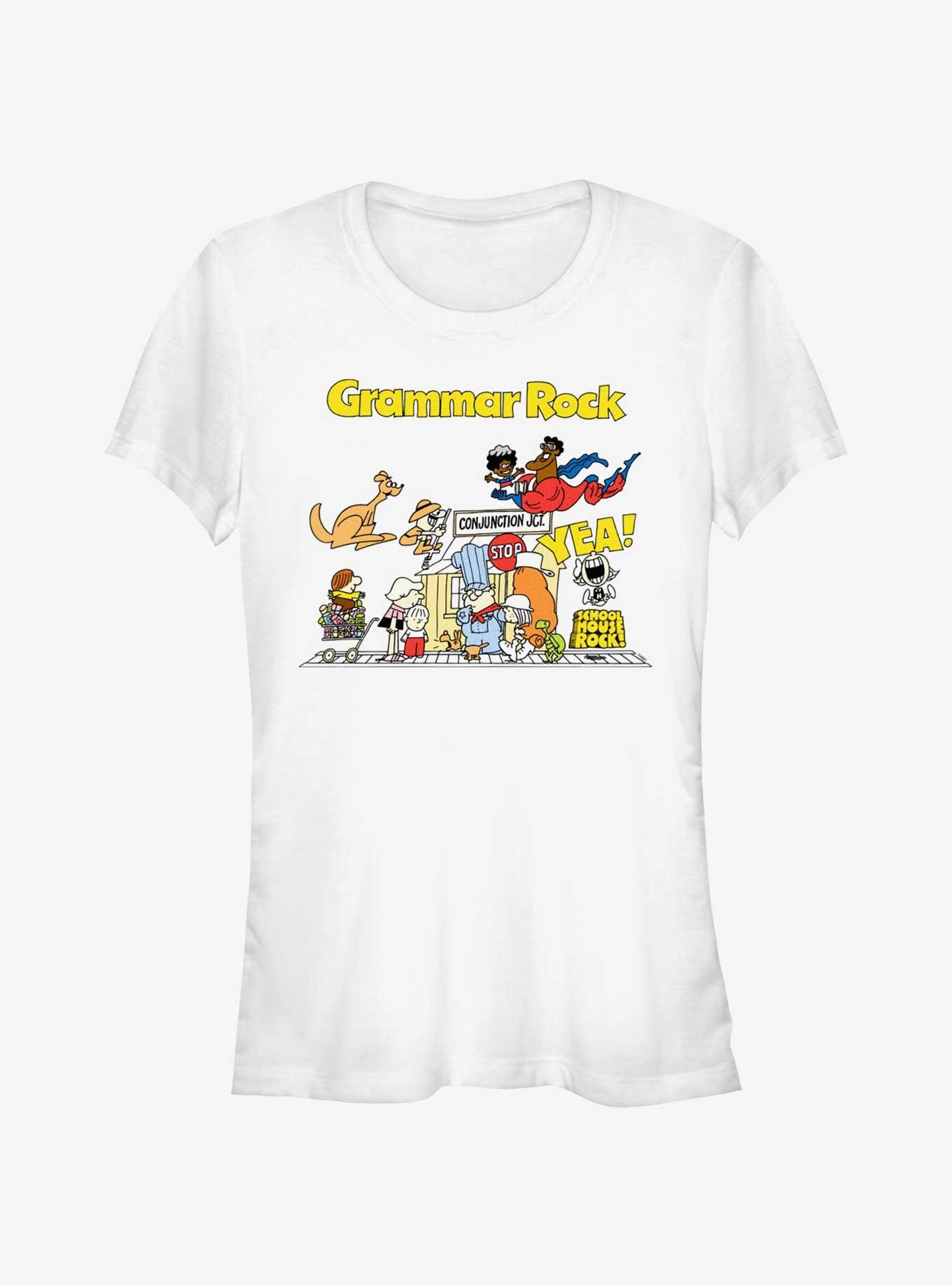Schoolhouse Rock Grammar Rock Group Girls T-Shirt, , hi-res