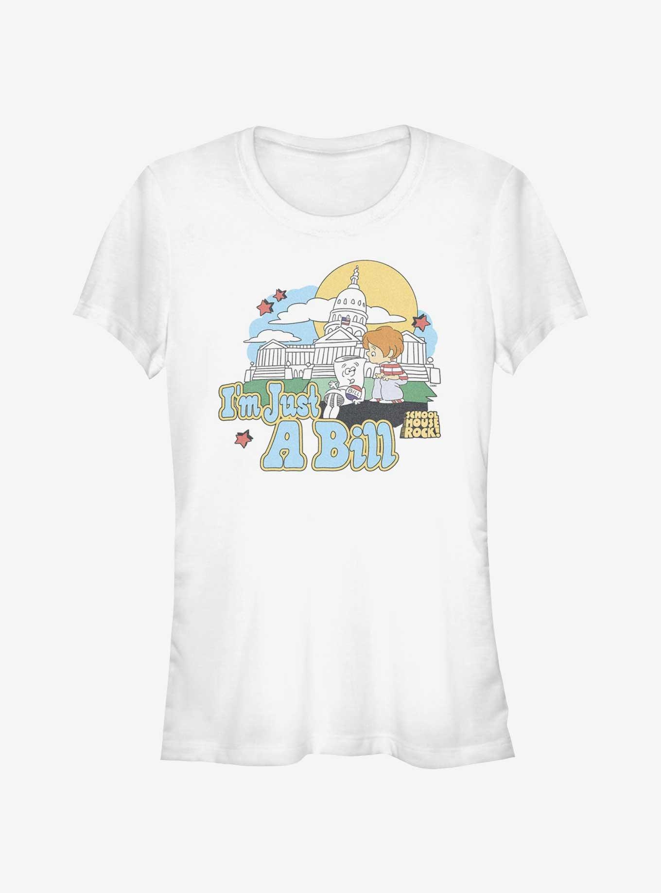 Schoolhouse Rock Just A Bill Girls T-Shirt, WHITE, hi-res