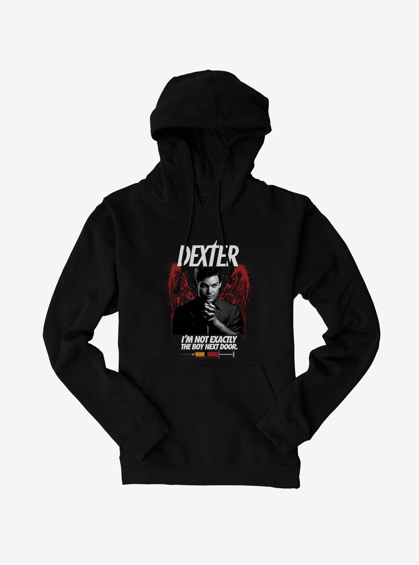 Dexter I'm Not Exactly The Boy Next Door Hoodie, BLACK, hi-res