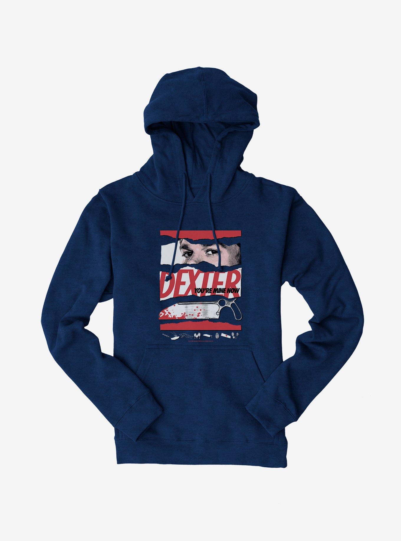 Dexter You're Mine Now Hoodie, NAVY, hi-res view 1