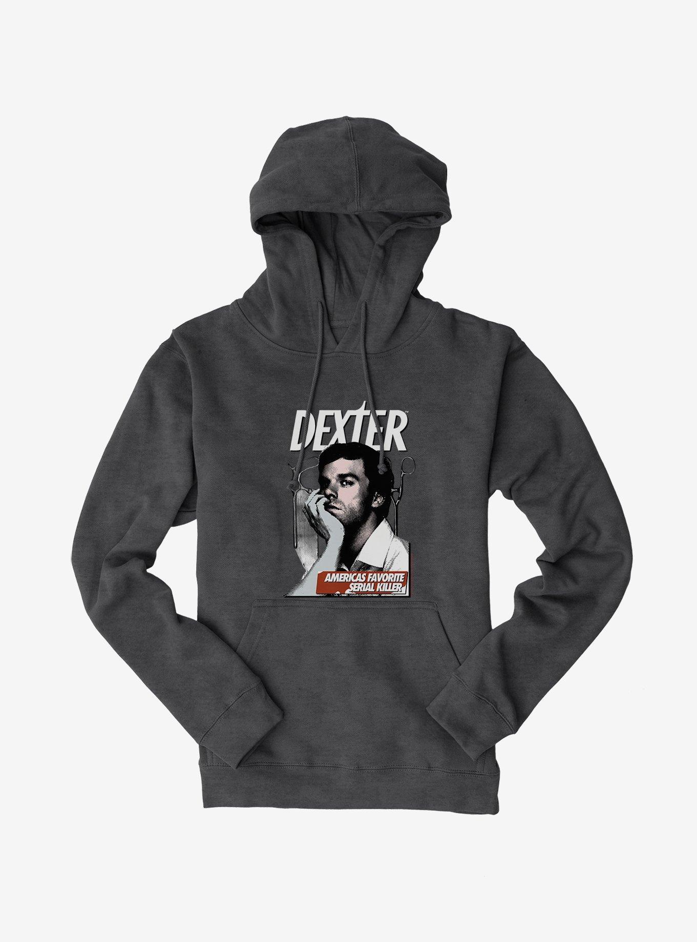 Dexter Americas Favorite Serial Killer Hoodie, CHARCOAL, hi-res