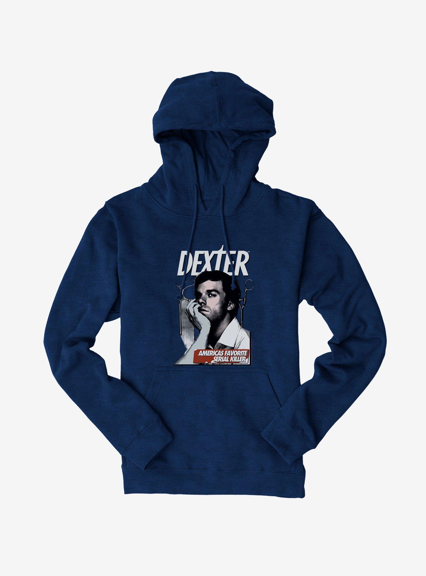 Dexter Americas Favorite Serial Killer Hoodie, NAVY, hi-res