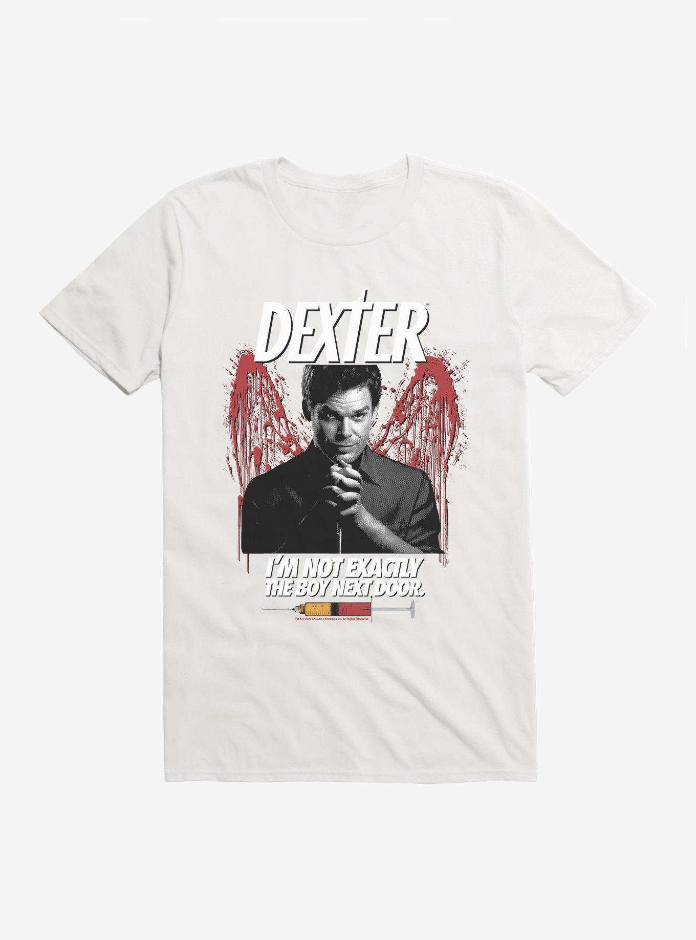 Dexter I'm Not Exactly The Boy Next Door T-Shirt, WHITE, hi-res
