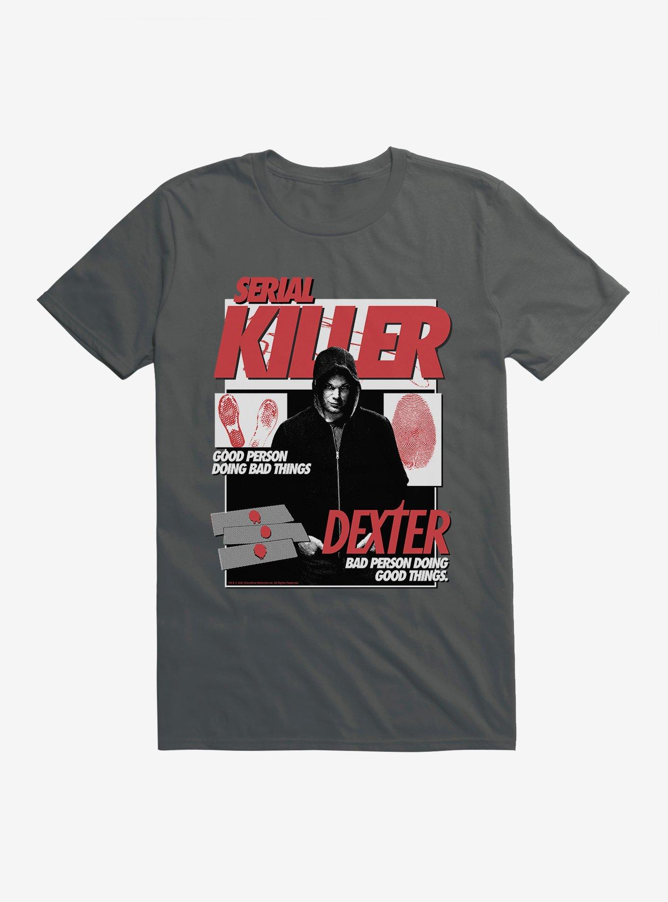 Dexter Serial Killer T-Shirt, CHARCOAL, hi-res