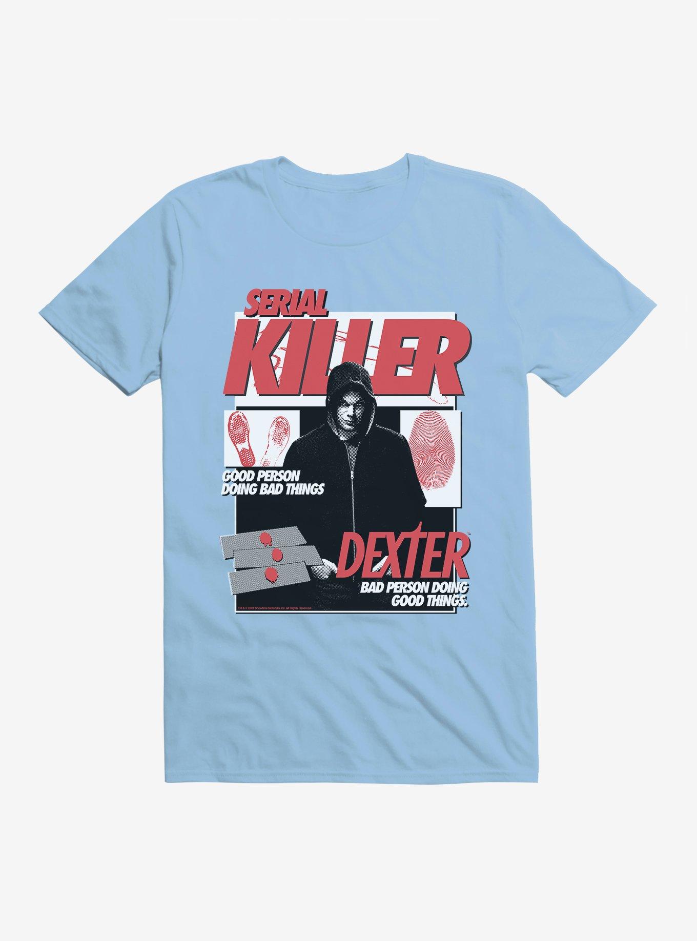 Dexter Serial Killer T-Shirt, LIGHT BLUE, hi-res