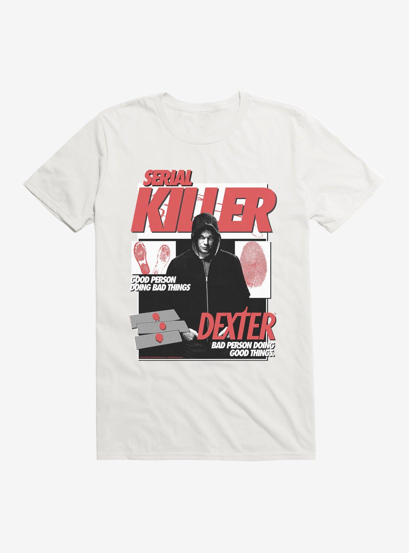 Dexter Serial Killer T-Shirt, WHITE, hi-res
