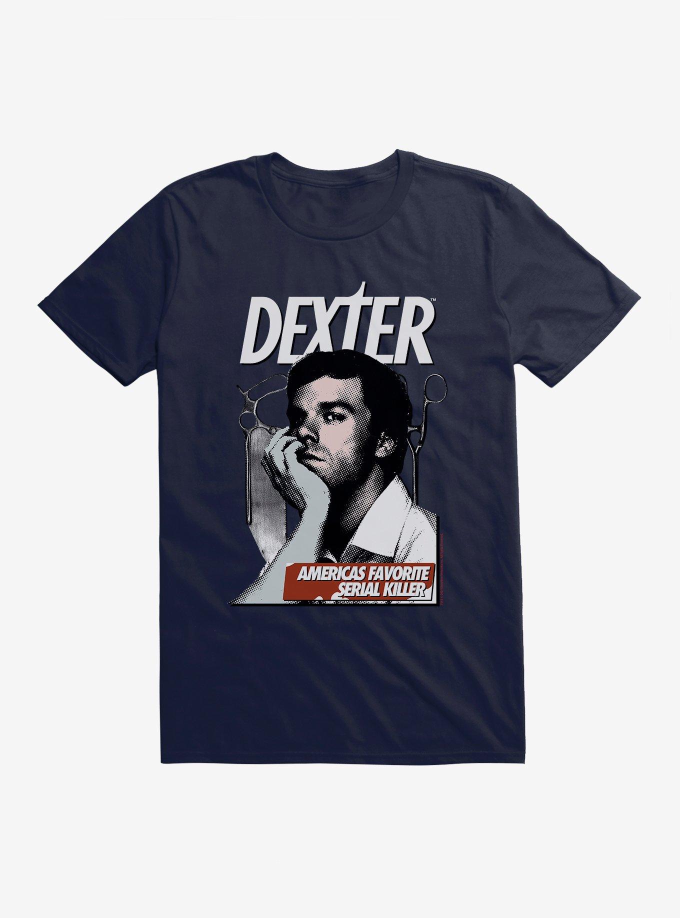 Dexter Americas Favorite Serial Killer T-Shirt, NAVY, hi-res