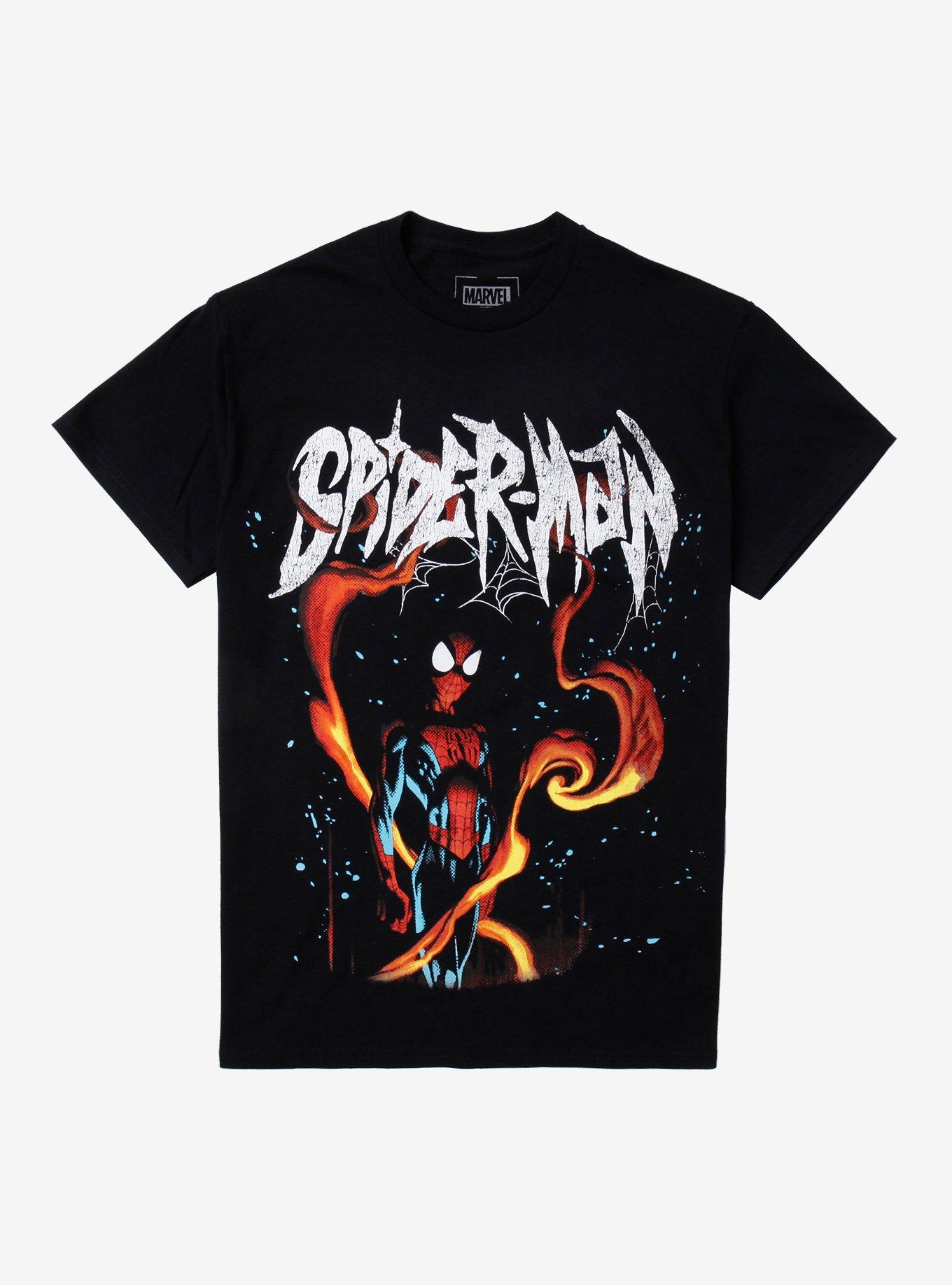 Marvel Spider-Man Flames T-Shirt, , hi-res