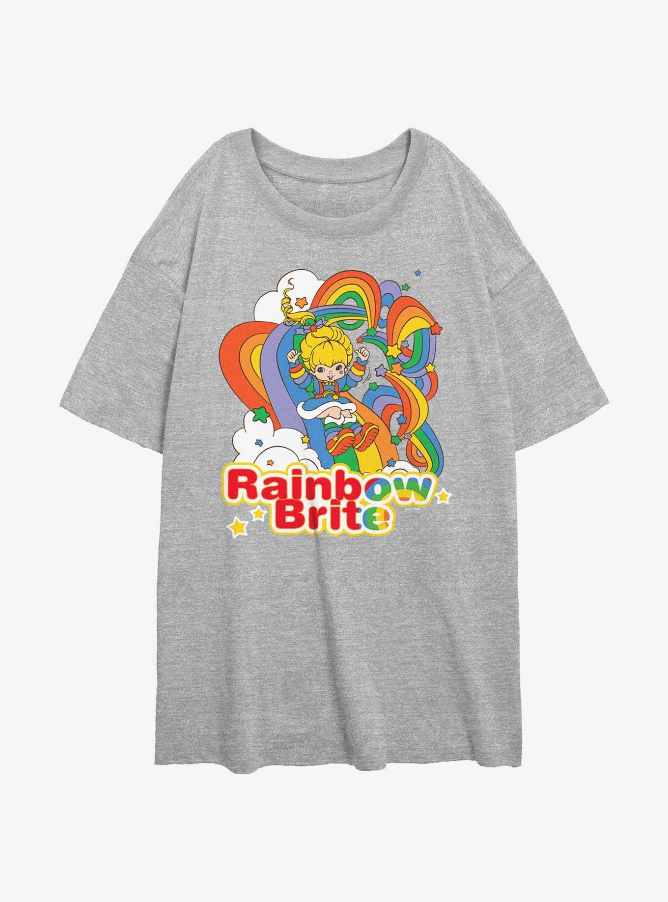 Rainbowbrite Rainbow Tangle Womens Oversized T-Shirt, , hi-res