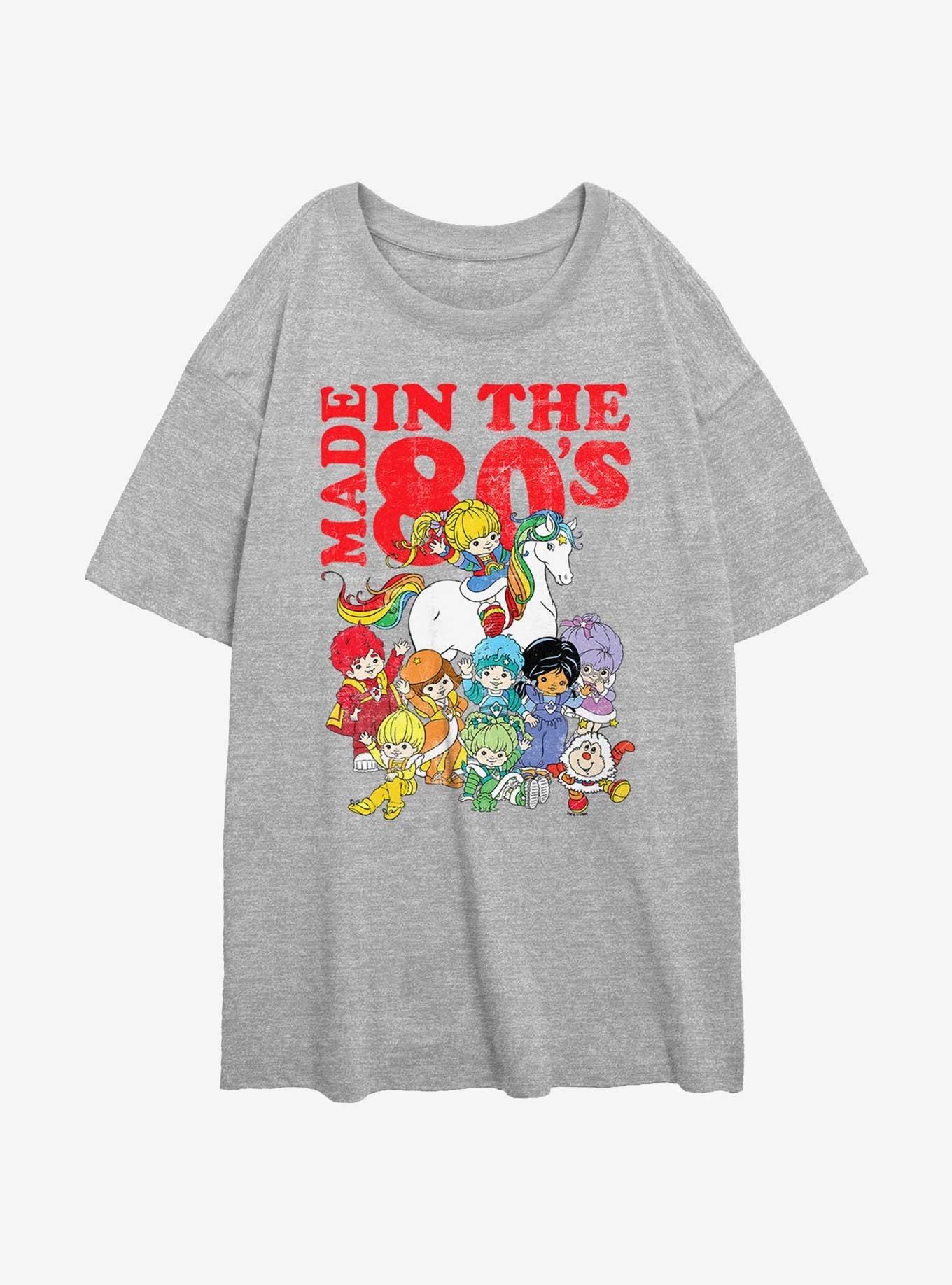 Rainbowbrite Made In The 80s Womens Oversized T-Shirt, , hi-res