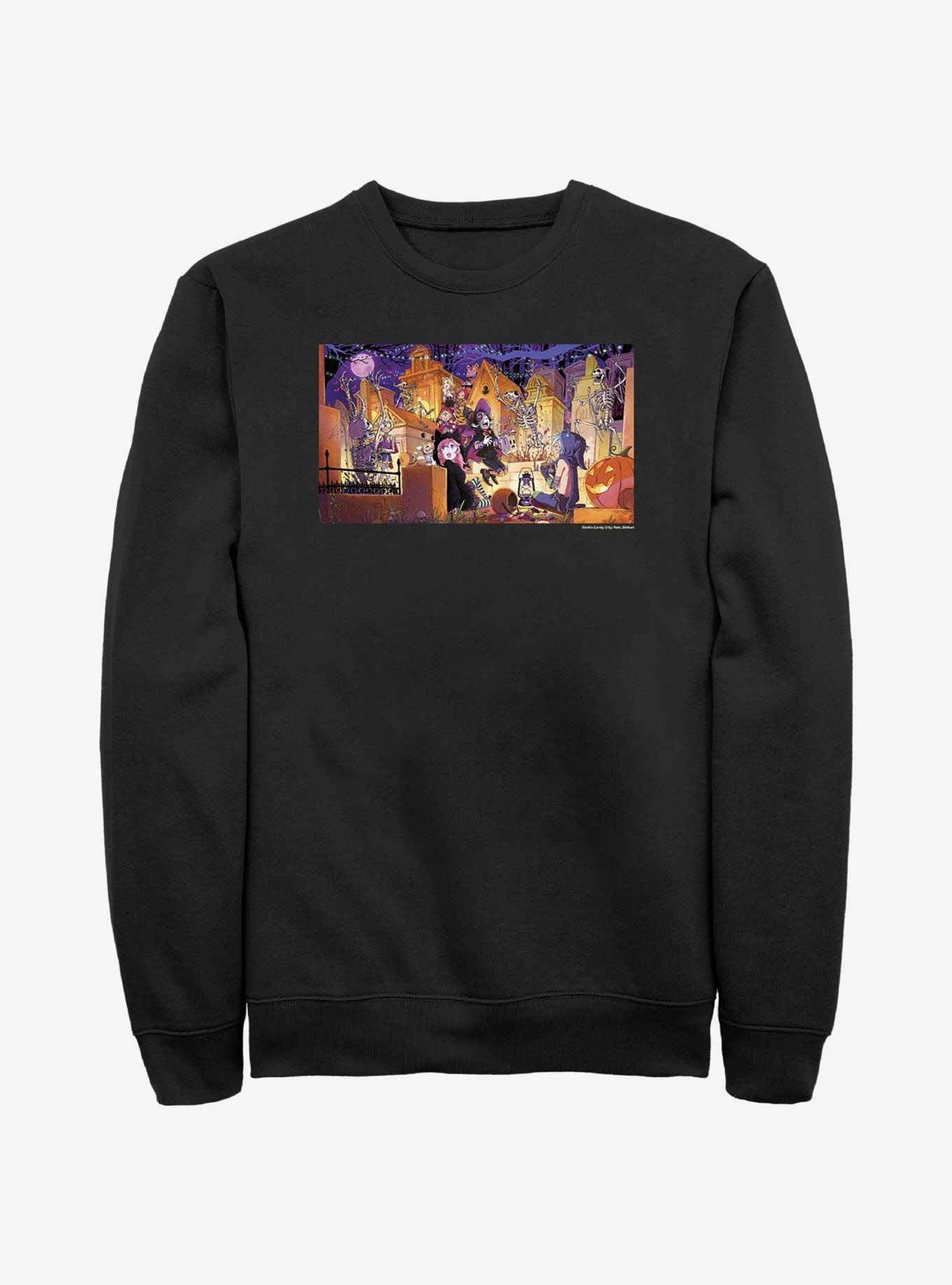 Devils Candy Halloween Wallpaper Sweatshirt, , hi-res