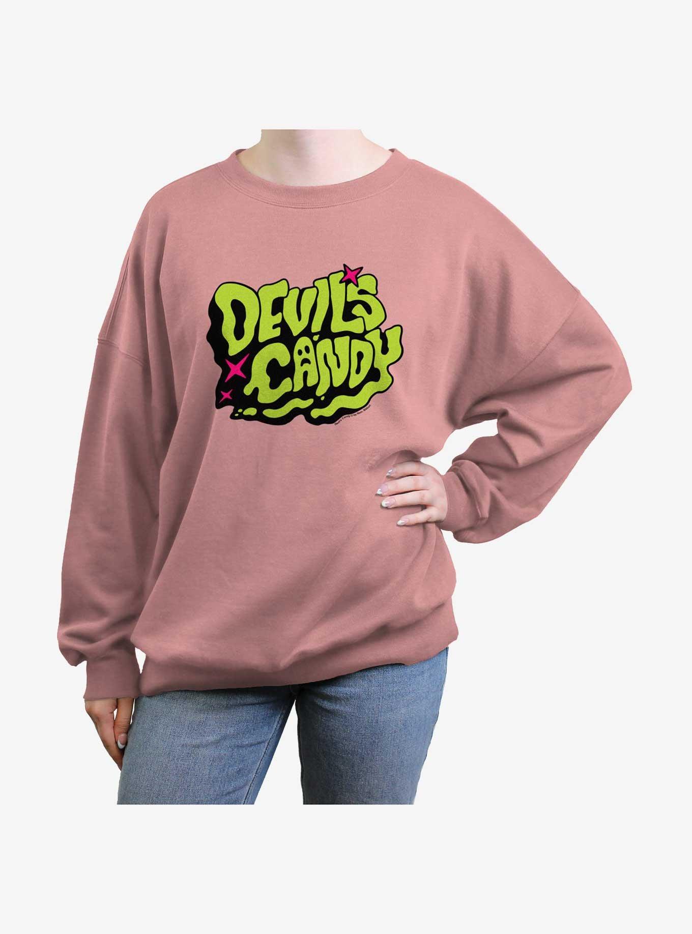 Devils Candy Devils Candy Logo Womens Oversized Sweatshirt, , hi-res