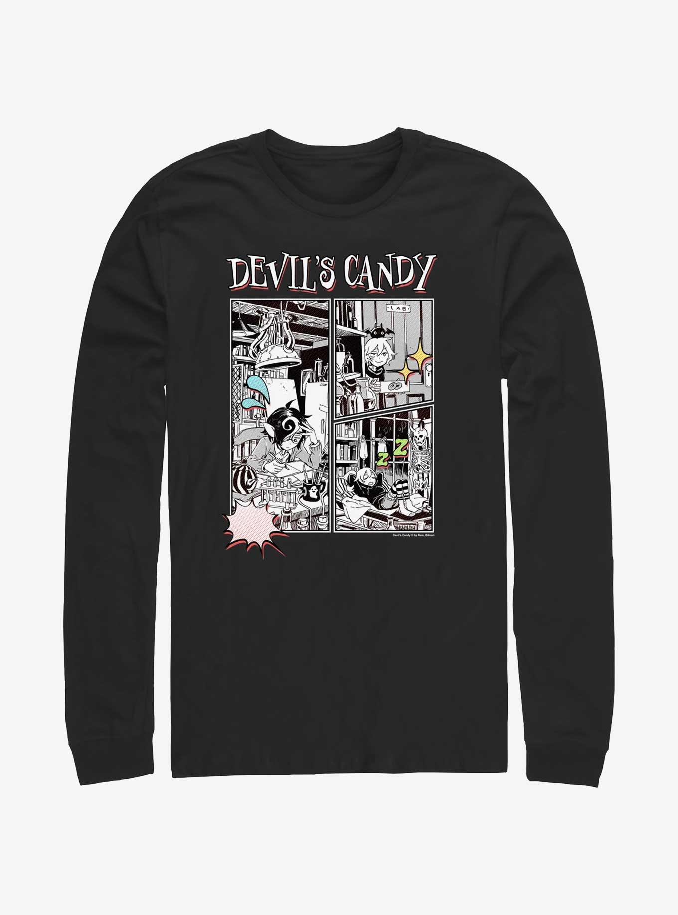 Devils Candy Comic Panels Long-Sleeve T-Shirt, , hi-res