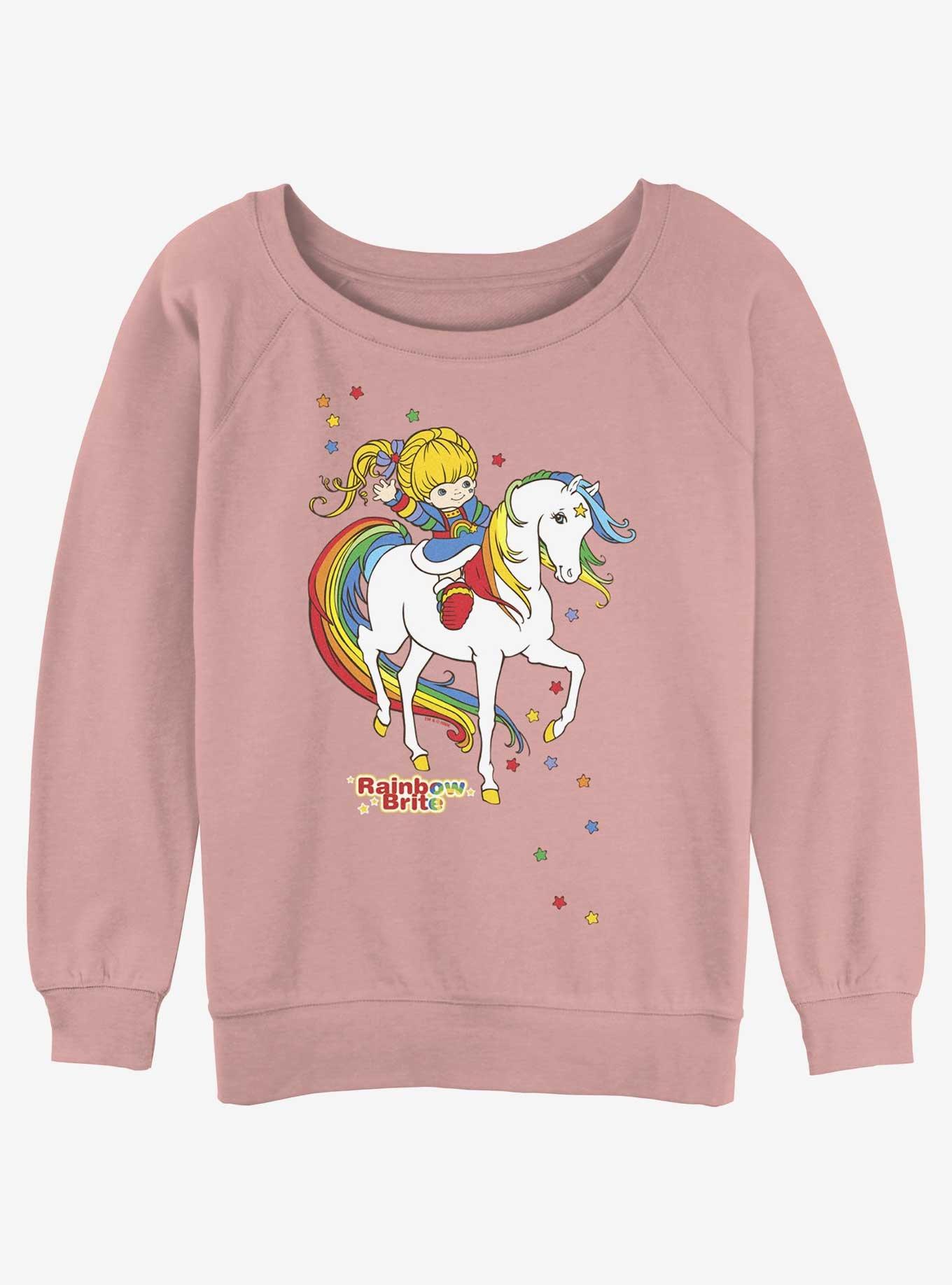 Rainbowbrite Rainbow Brite And Starlite Womens Slouchy Sweatshirt, , hi-res