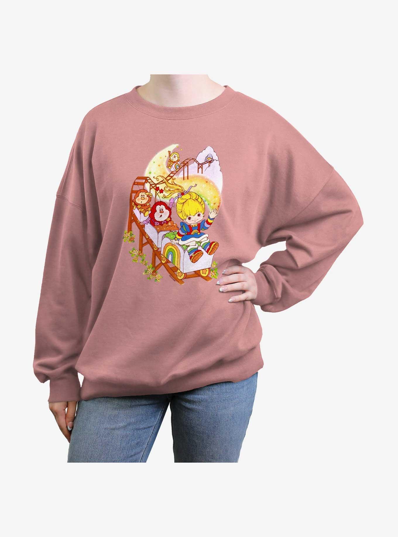 Rainbowbrite Rainbow Coaster Womens Oversized Sweatshirt, , hi-res