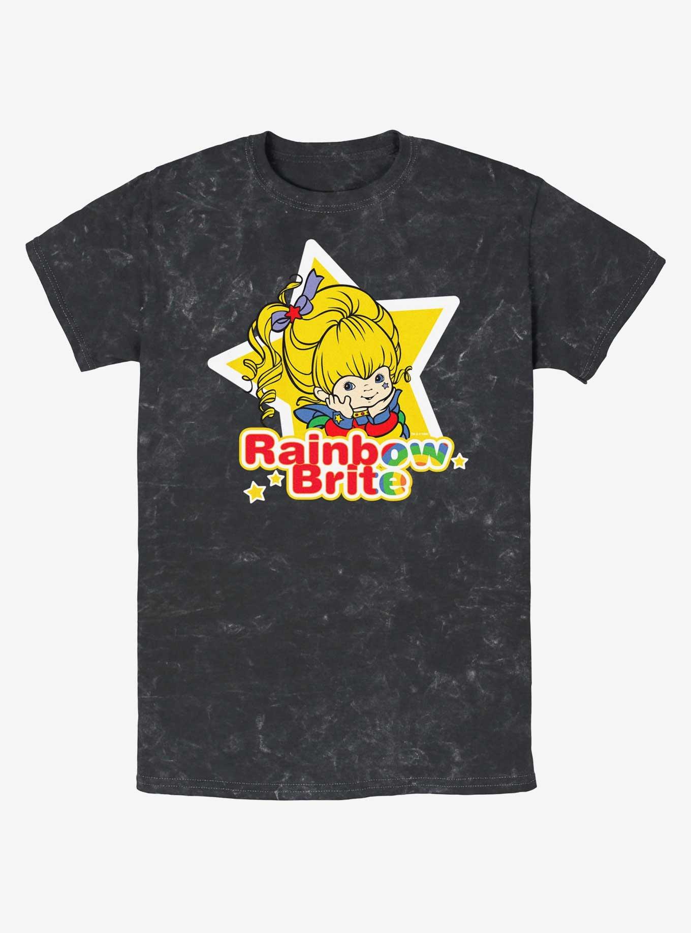Rainbowbrite Star Badge Mineral Wash T-Shirt, , hi-res