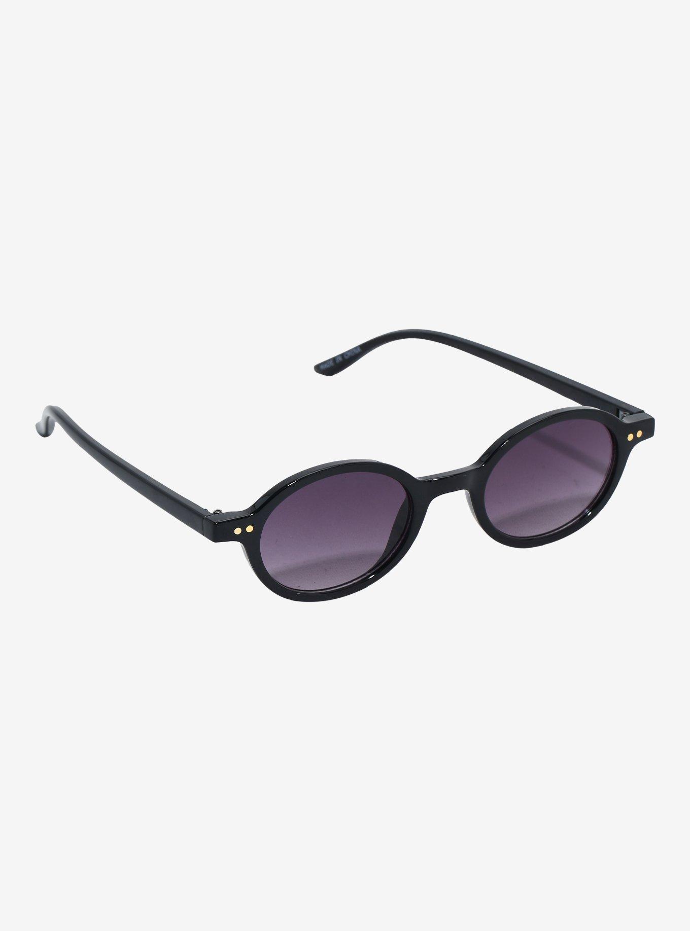 Purple Lens Round Sunglasses, , hi-res