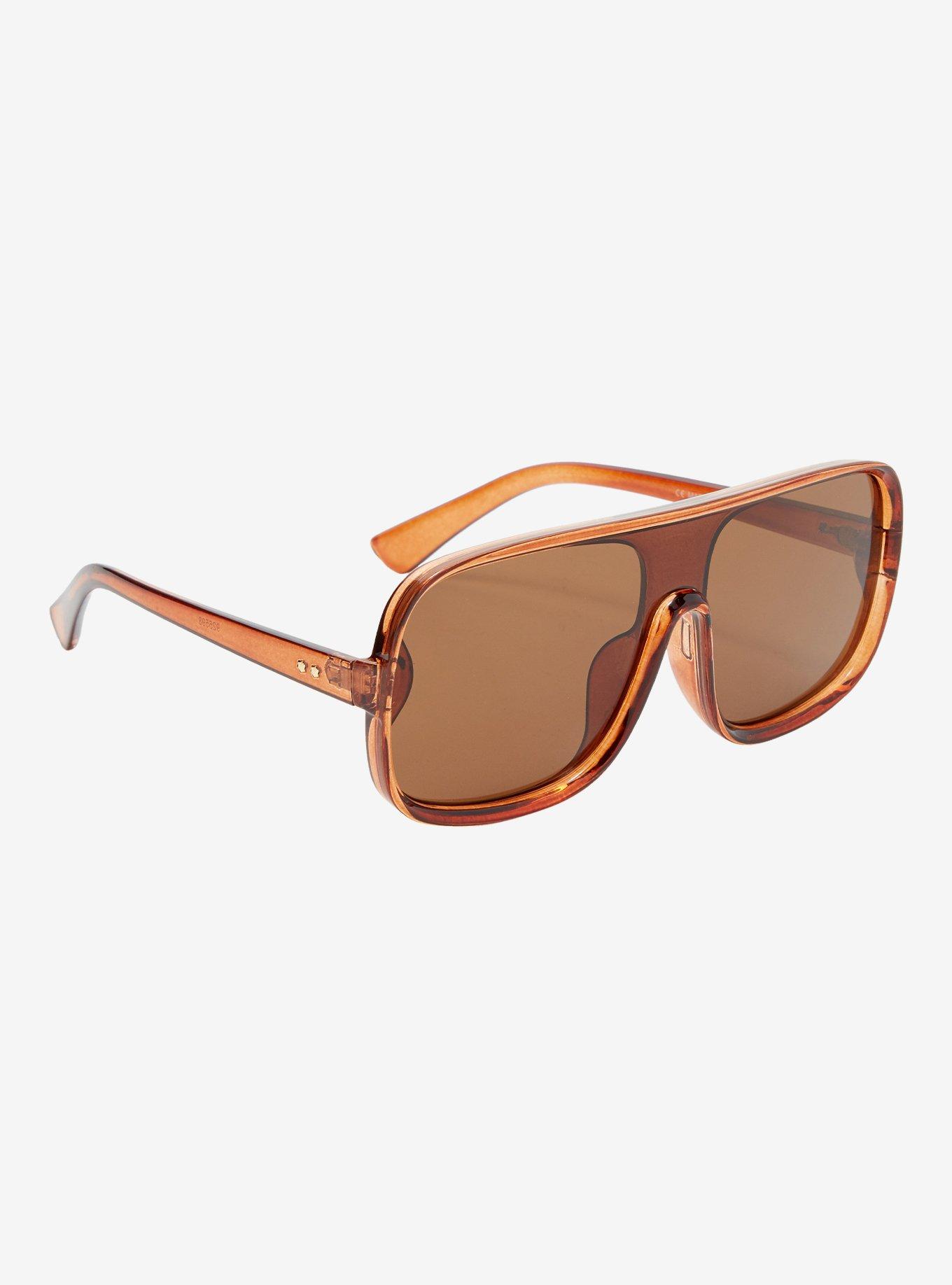 Orange Shield Sunglasses, , hi-res