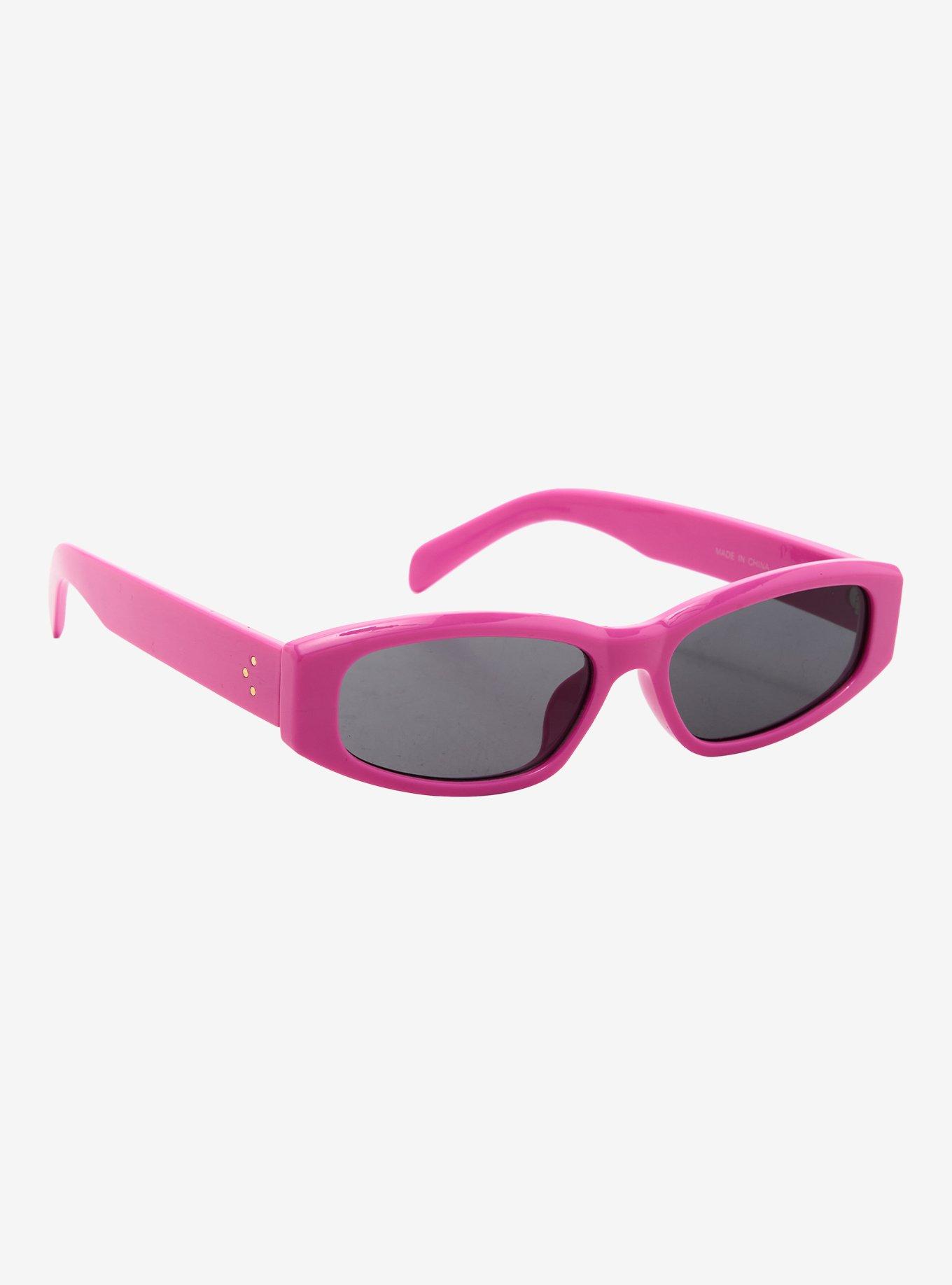 Magenta Skinny Sunglasses, , hi-res