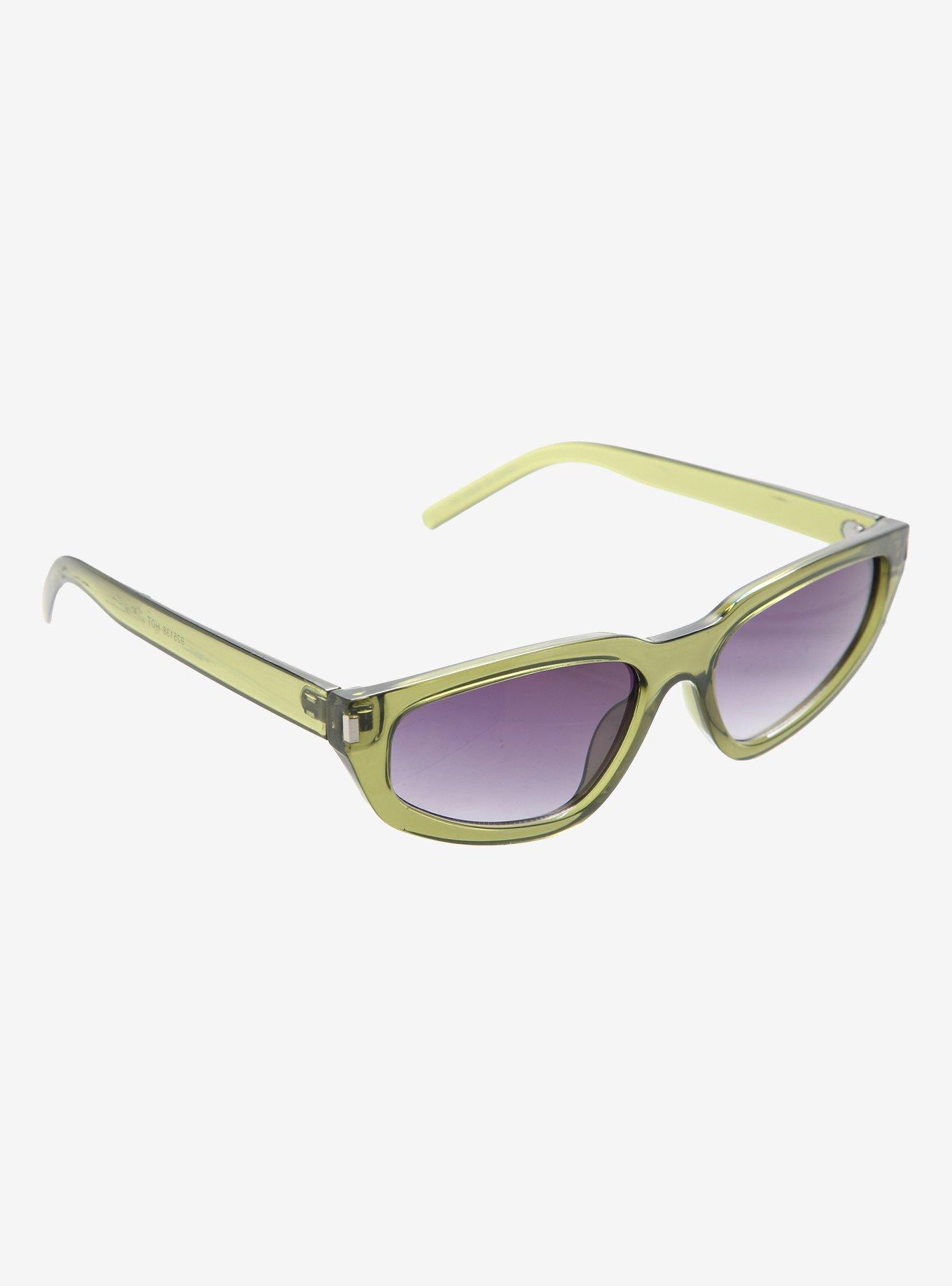 Green Y2K Sunglasses, , hi-res