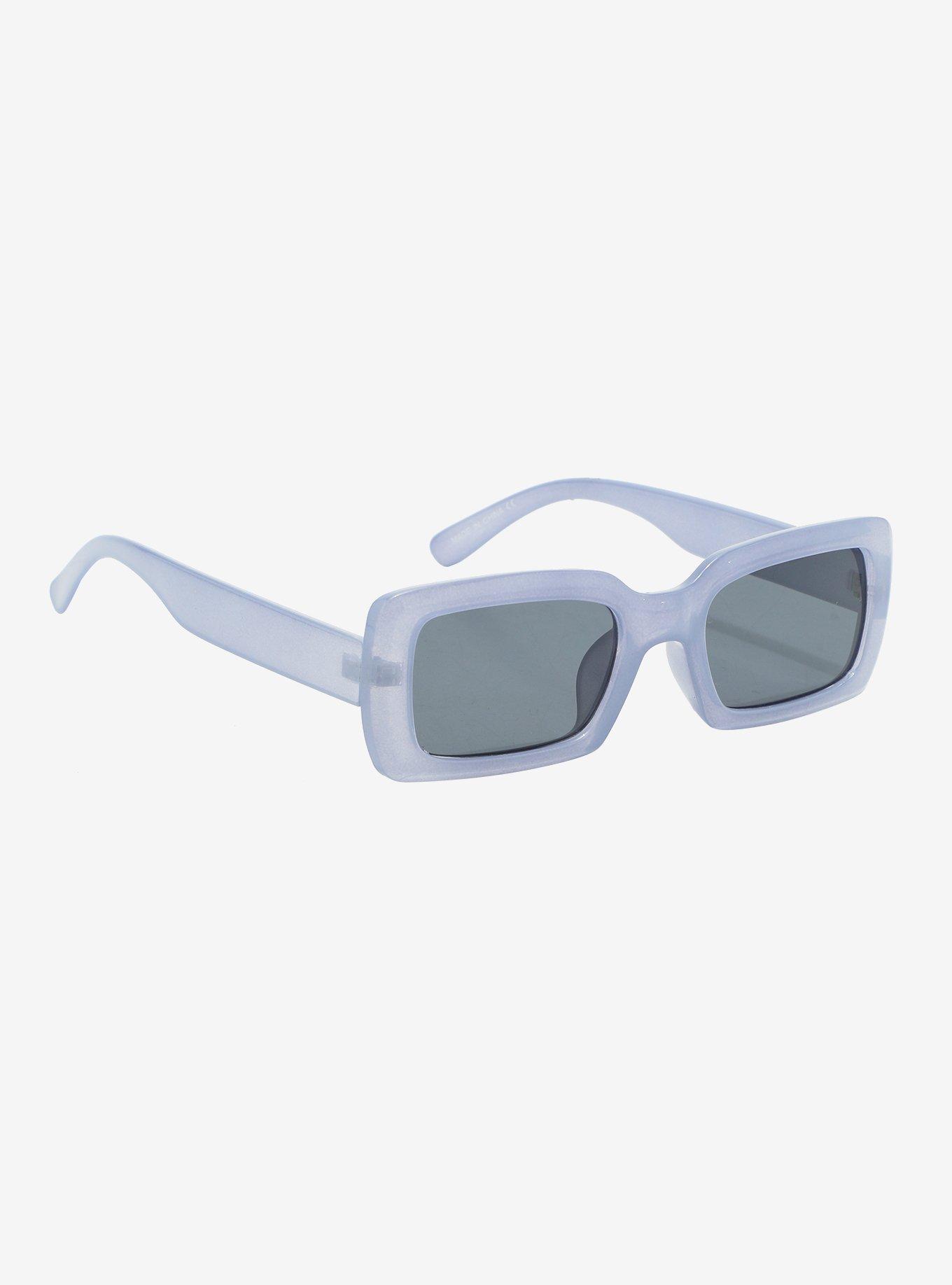 Purple Jelly Rectangle Sunglasses, , hi-res