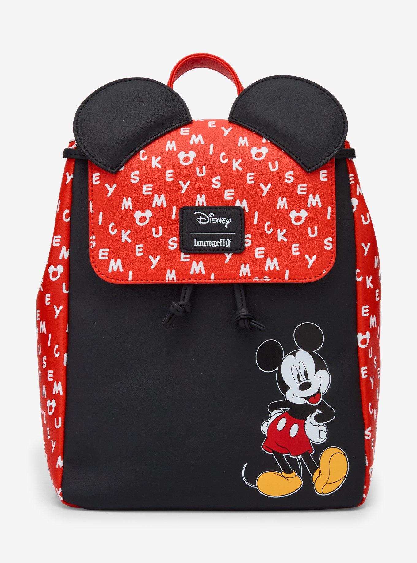 Loungefly Disney Mickey Mouse Ears Slouch Mini Backpack | Hot Topic