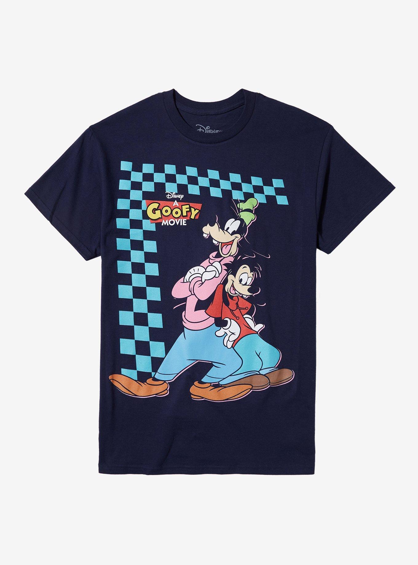 Disney A Goofy Movie Max & Goofy Vintage Checkered T-Shirt, , hi-res