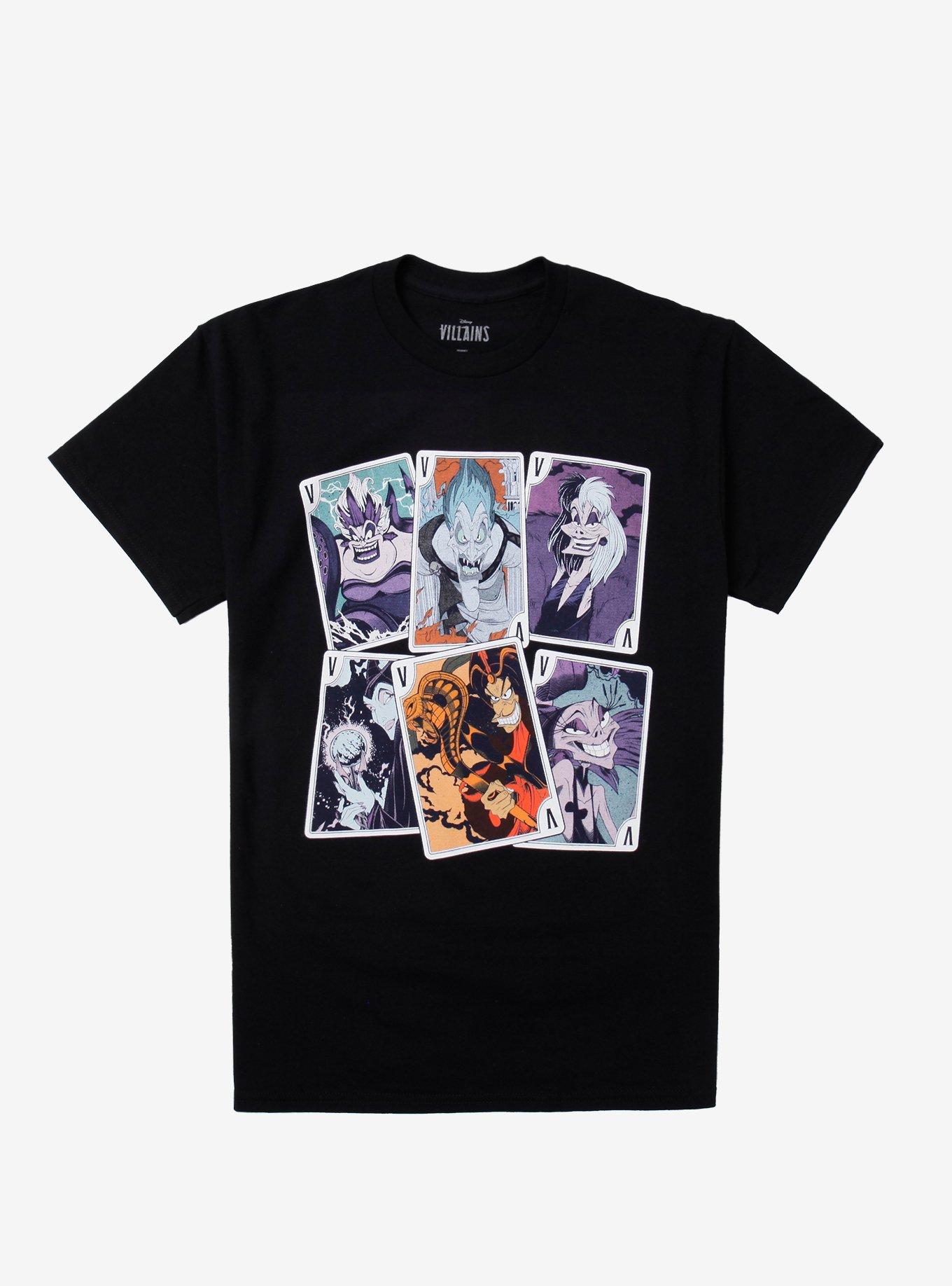 Disney Villains Playing Cards T-Shirt, , hi-res