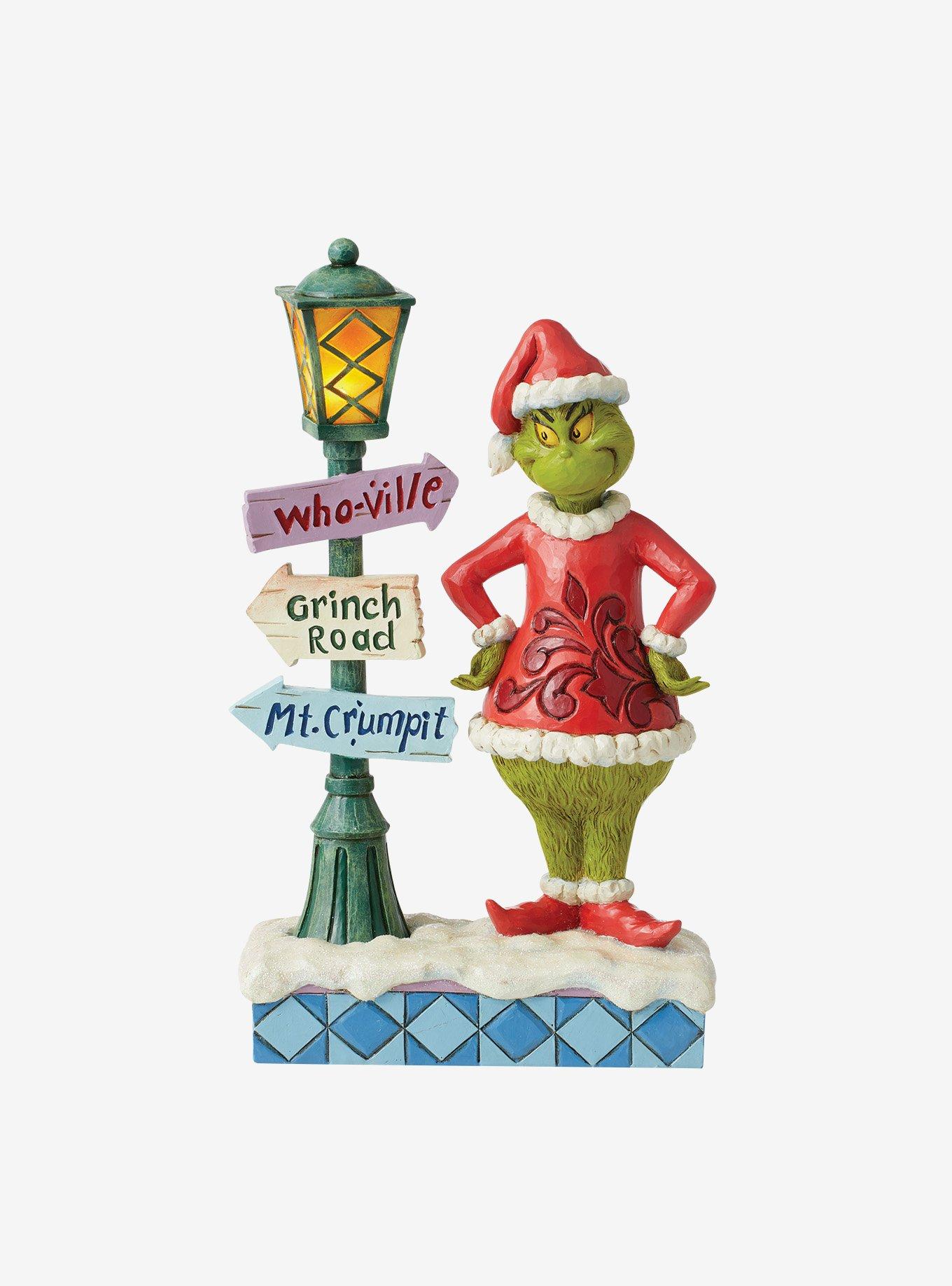 The Grinch By Lamppost Jim Shore Figure, , hi-res