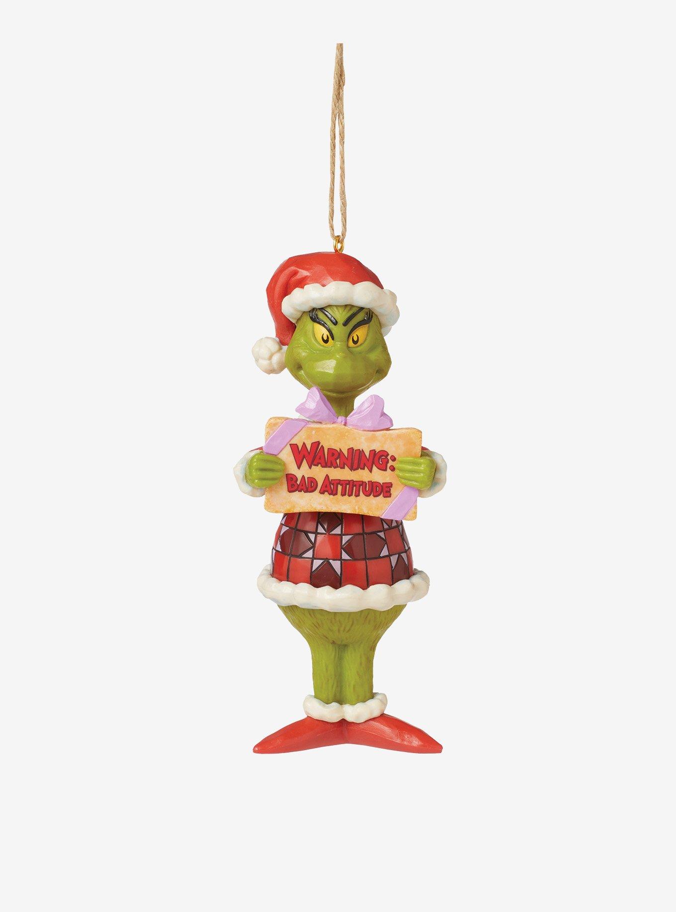 The Grinch Bad Attitude Jim Shore PVC Ornament, , hi-res