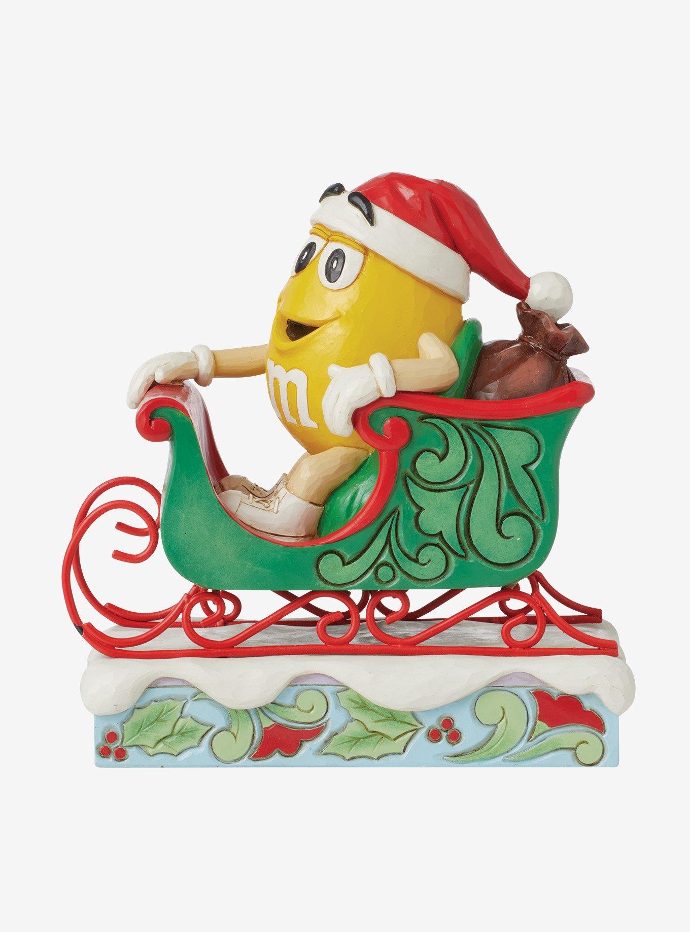 M&M's Yellow In Sleigh Jim Shore Figure, , hi-res