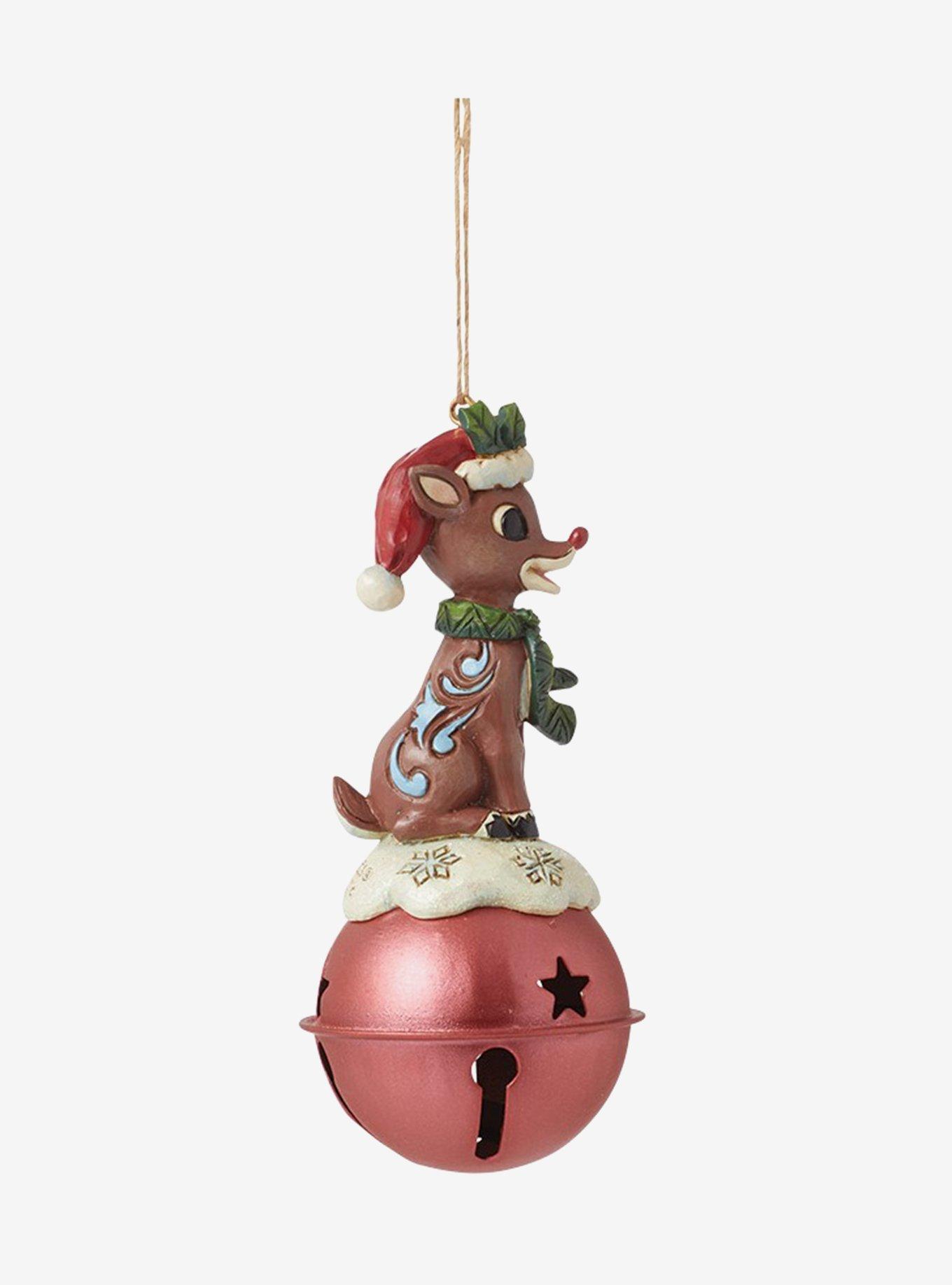 Rudolph The Red-Nosed Reindeer on Bell Jim Shore Ornament, , hi-res view 1