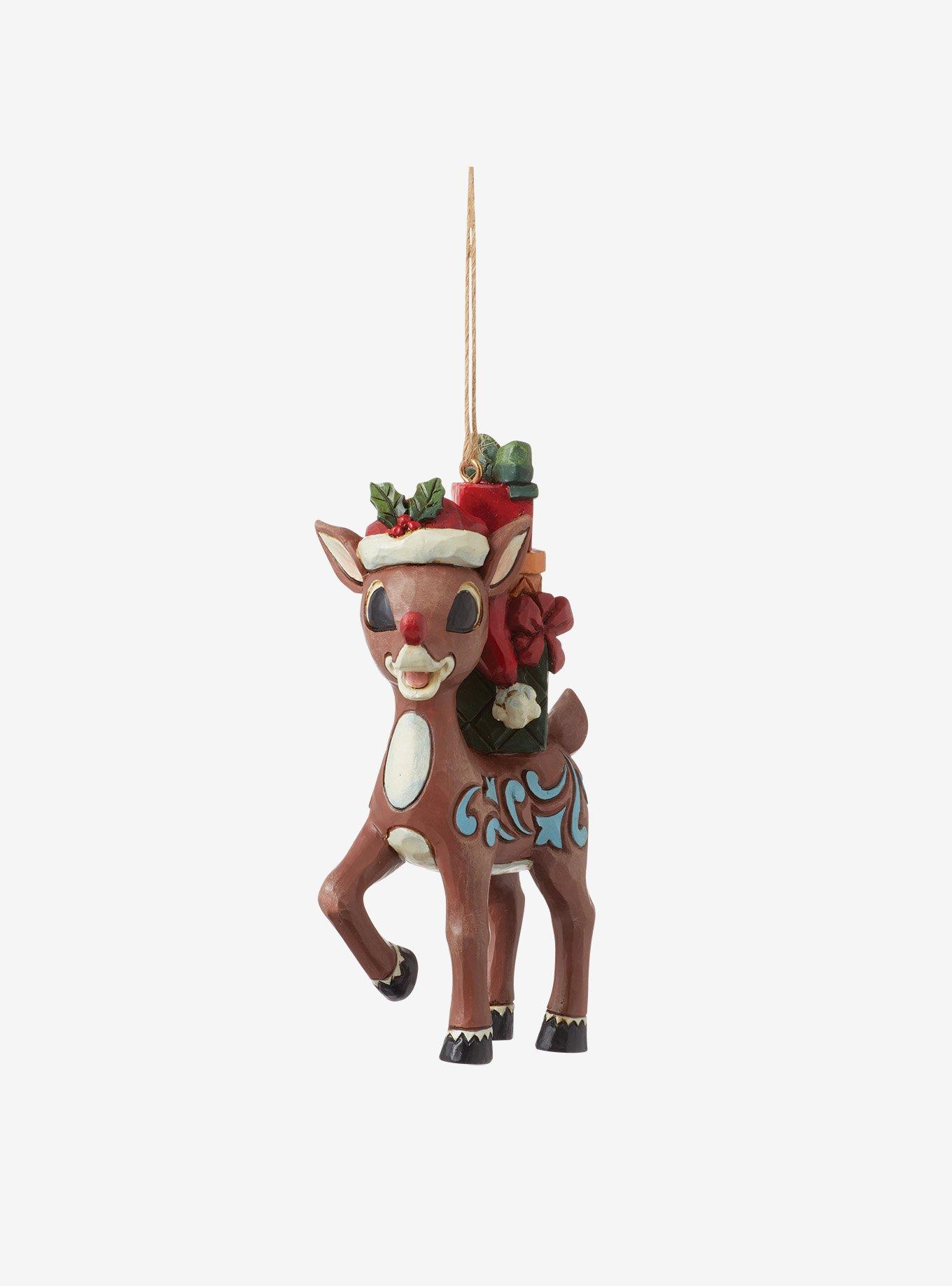 Rudolph The Red-Nosed Reindeer with Gifts Jim Shore Ornament, , hi-res