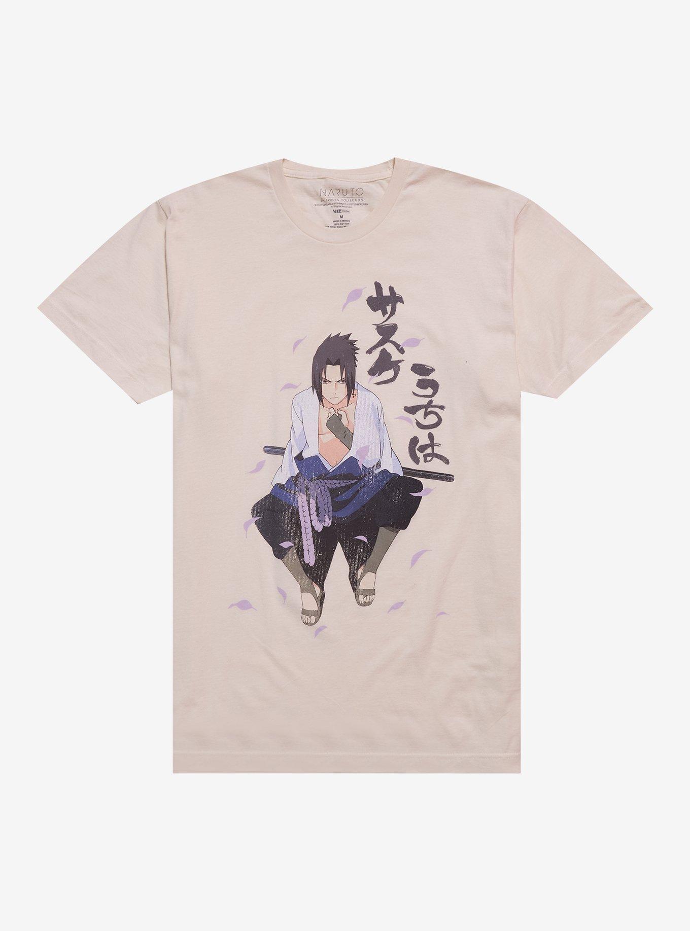 Naruto Shippuden Sasuke Purple Leaves T-Shirt, , hi-res