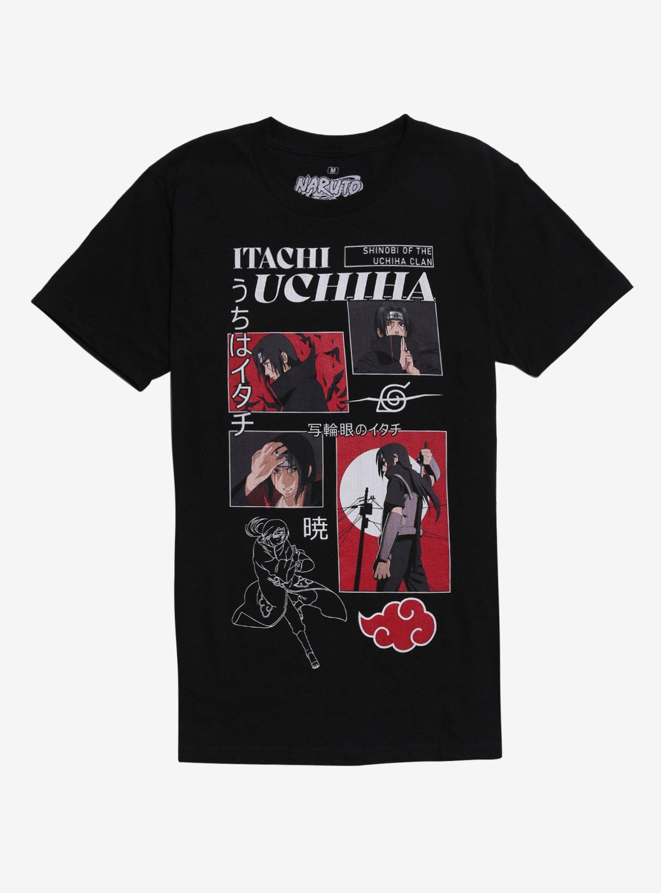 Naruto Shippuden Itachi Square Portraits Boyfriend Fit Girls T-Shirt, , hi-res