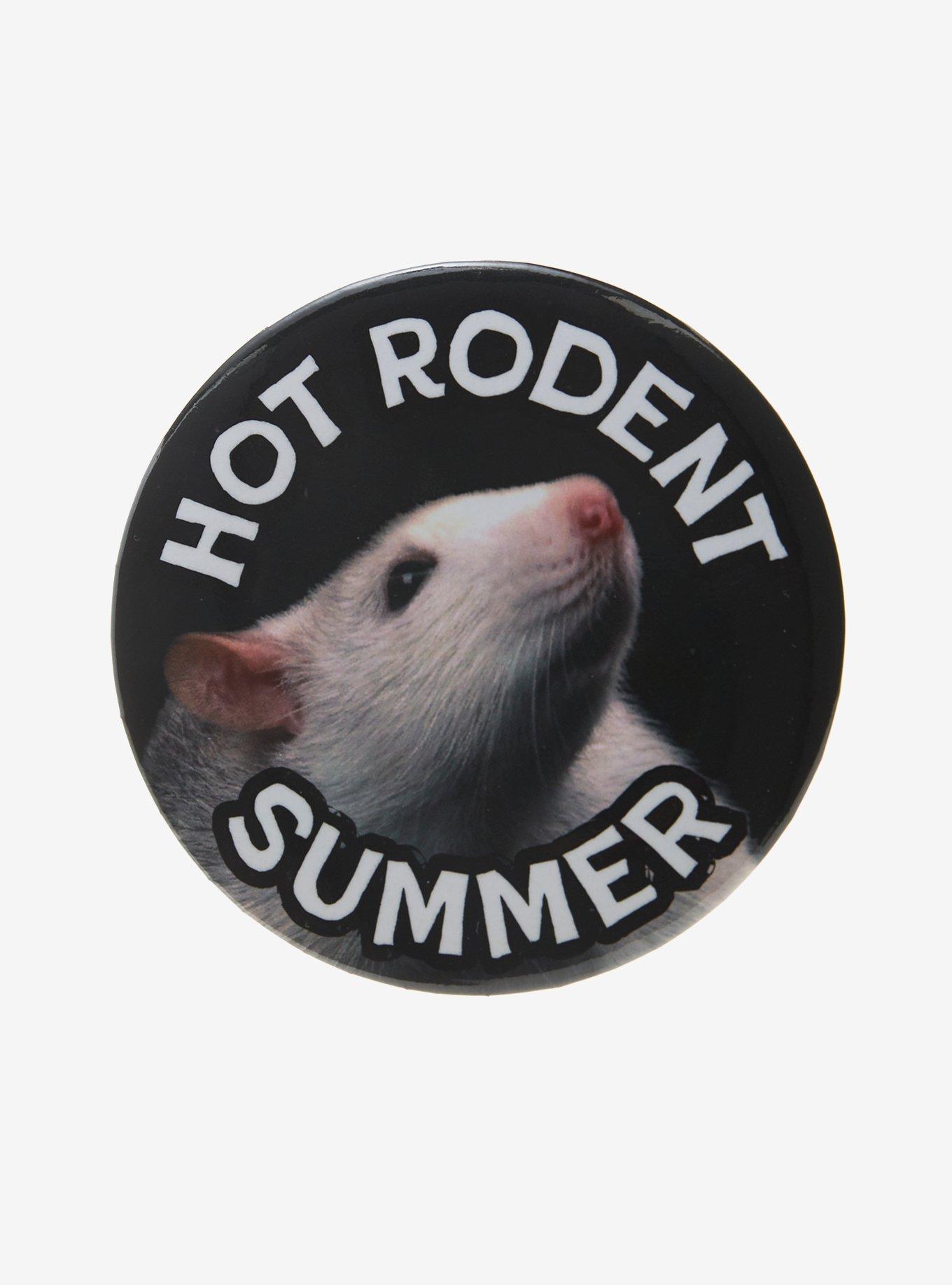 Hot Rodent Summer 3 Inch Button, , hi-res