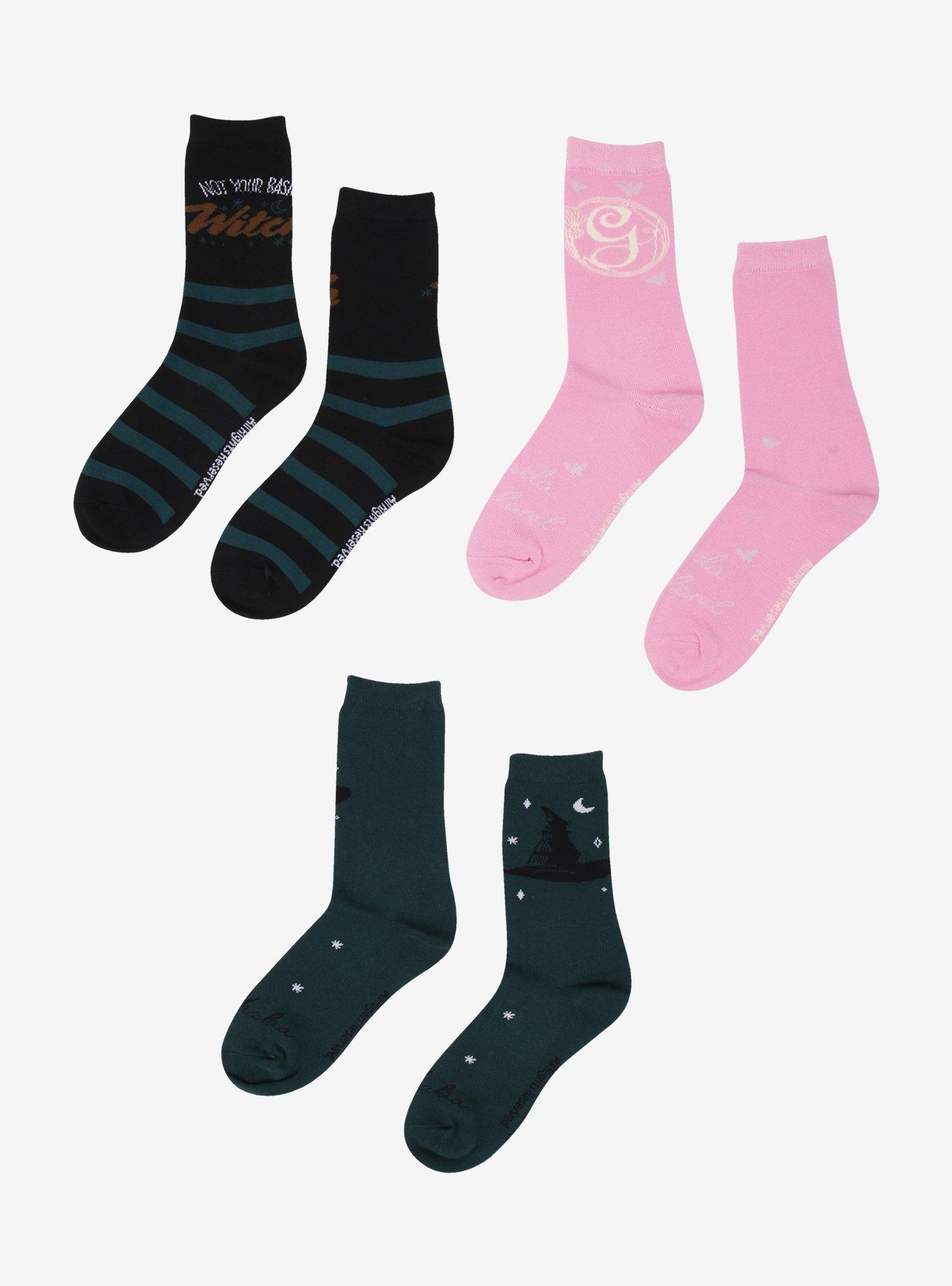 Wicked Elphaba & Glinda Icons Crew Sock Set, , hi-res