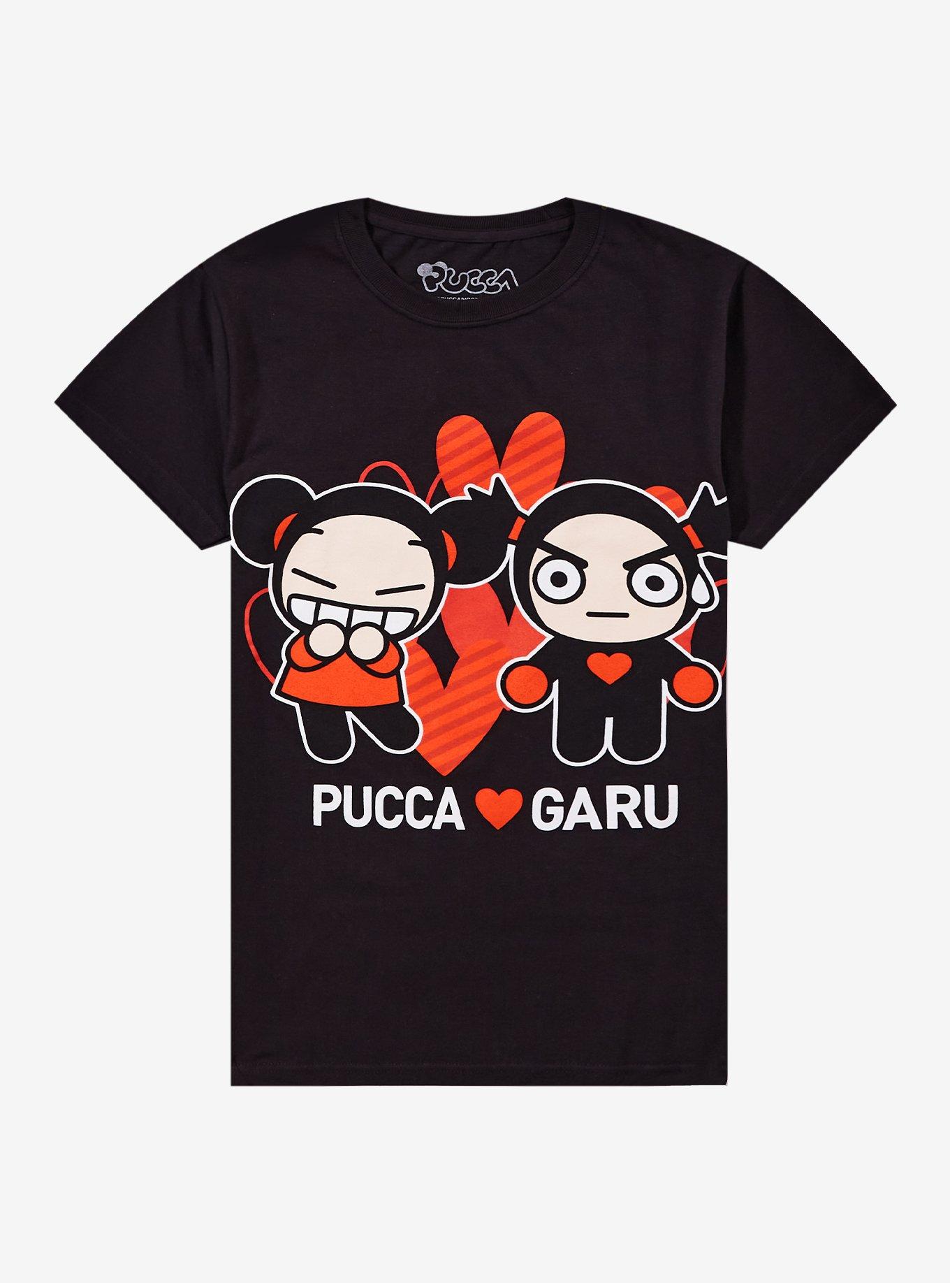Pucca & Garu Hearts Boyfriend Fit Girls T-Shirt | Hot Topic