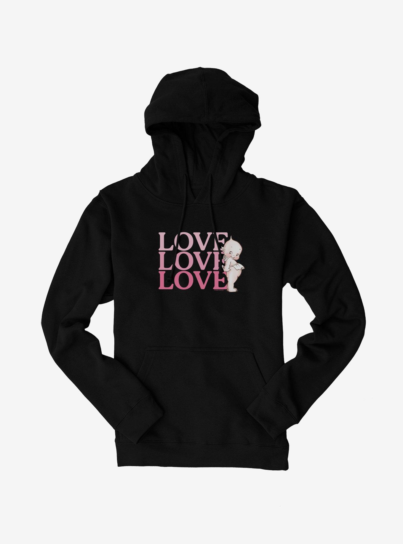 Kewpie Love Love Love Hoodie, BLACK, hi-res