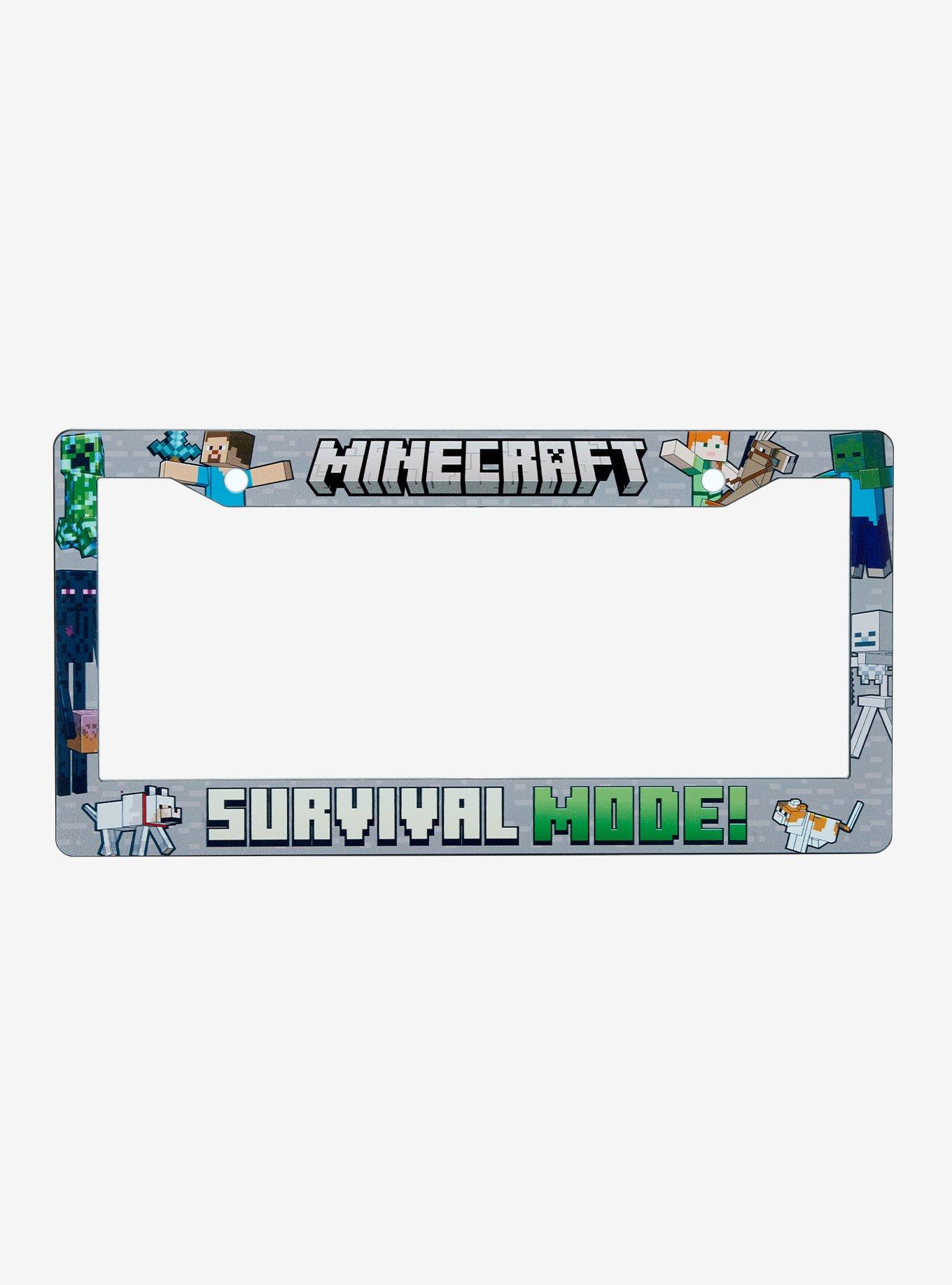 Minecraft Survival Mode License Plate Frame, , hi-res